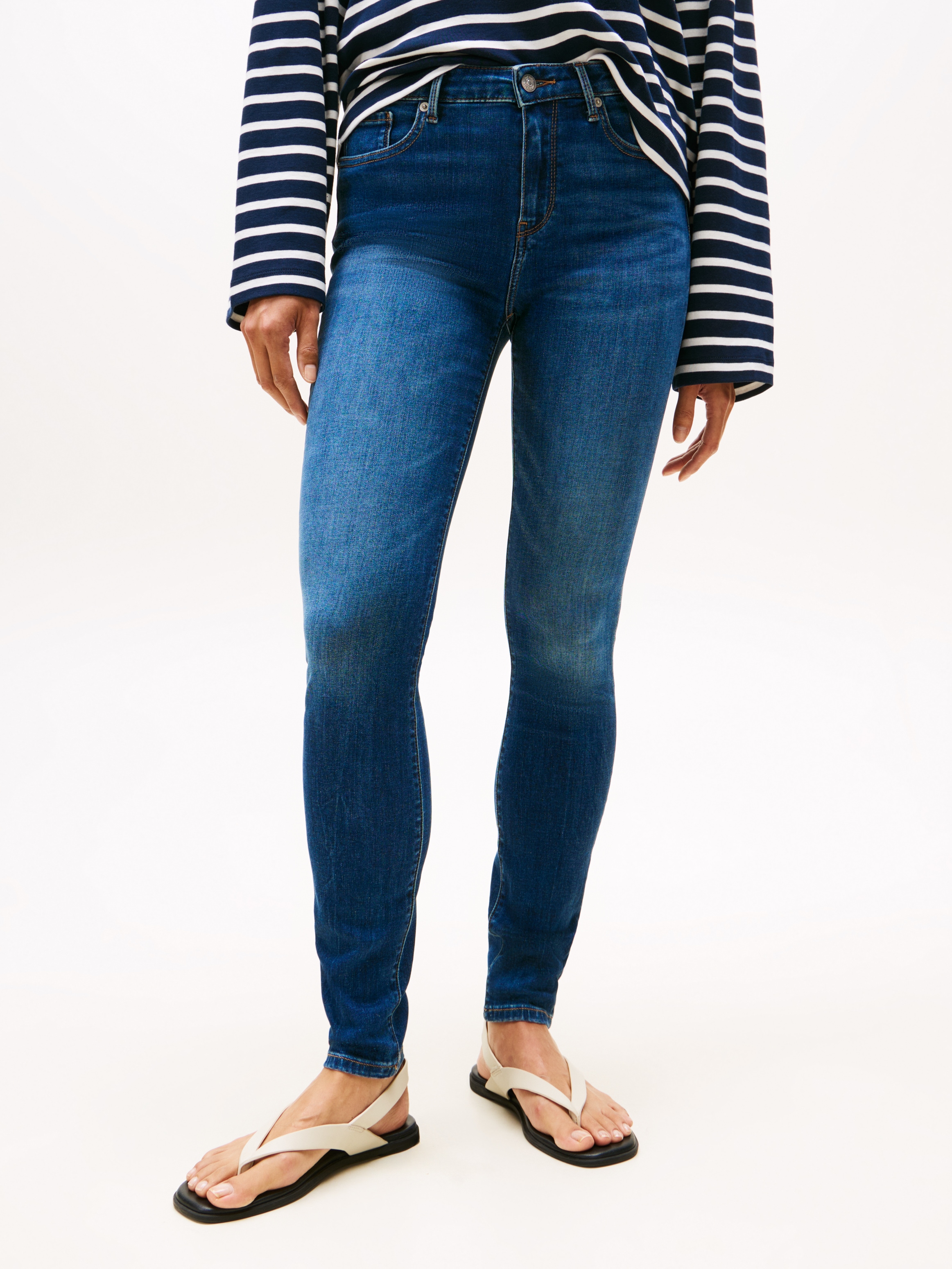 Tommy Hilfiger High-waist-Jeans "DNM FLO WIDE LEG HW" günstig online kaufen