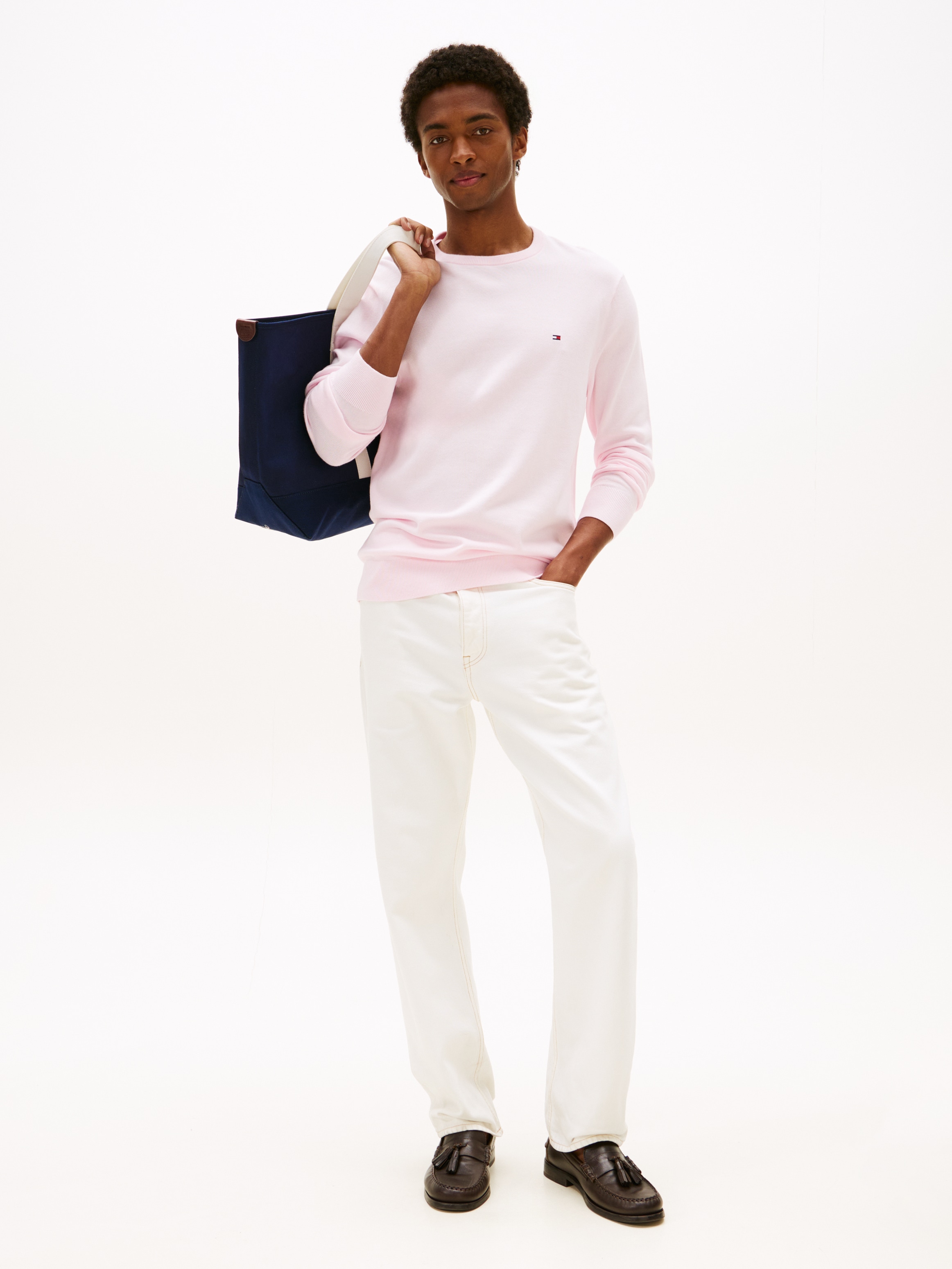 Tommy Hilfiger Rundhalspullover »ESSENTIAL COTTON CREW NECK«