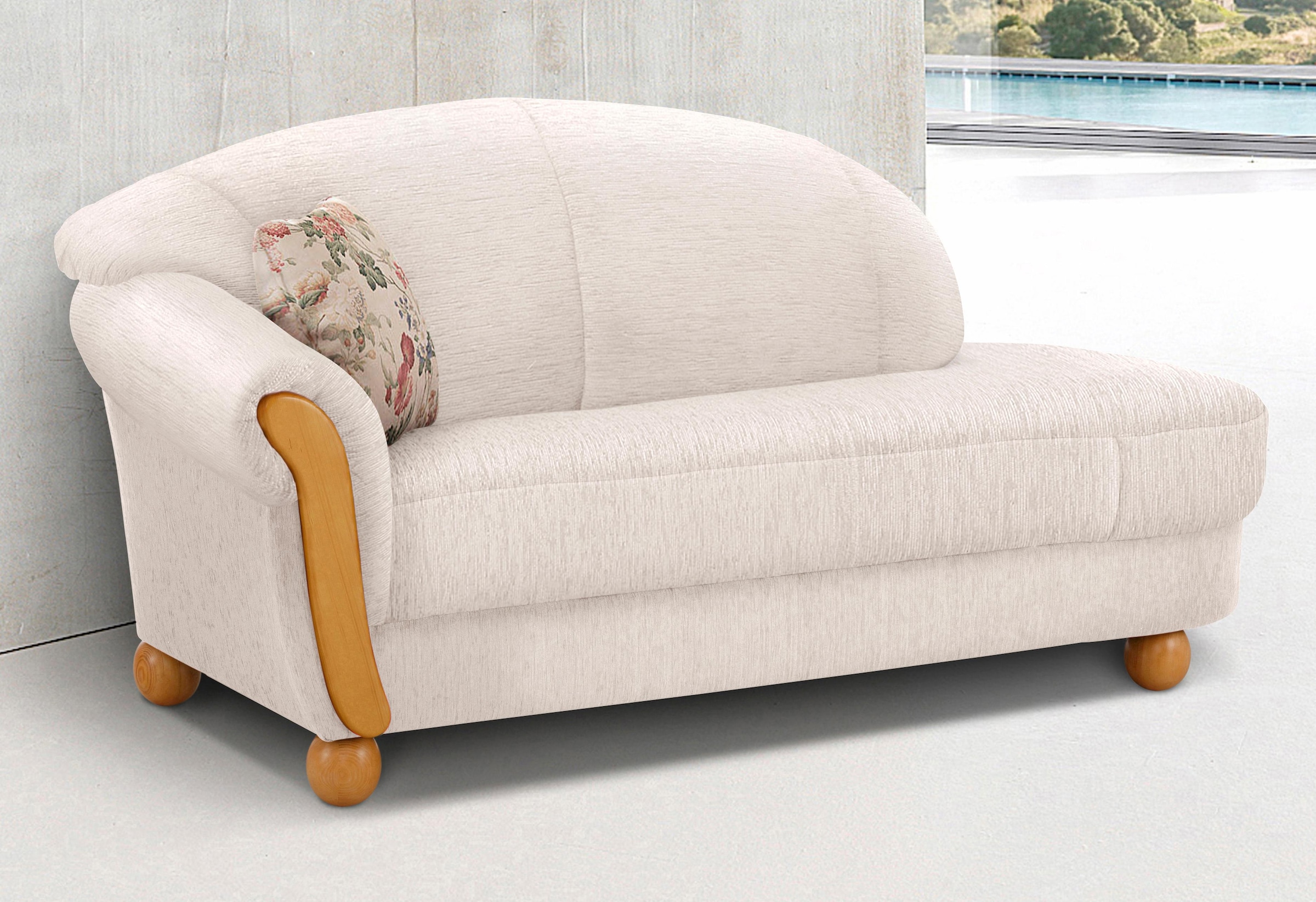 Home affaire Ottomane "Milano, bequemes solitär Sofa im Landhaus-Stil, B/T/ günstig online kaufen