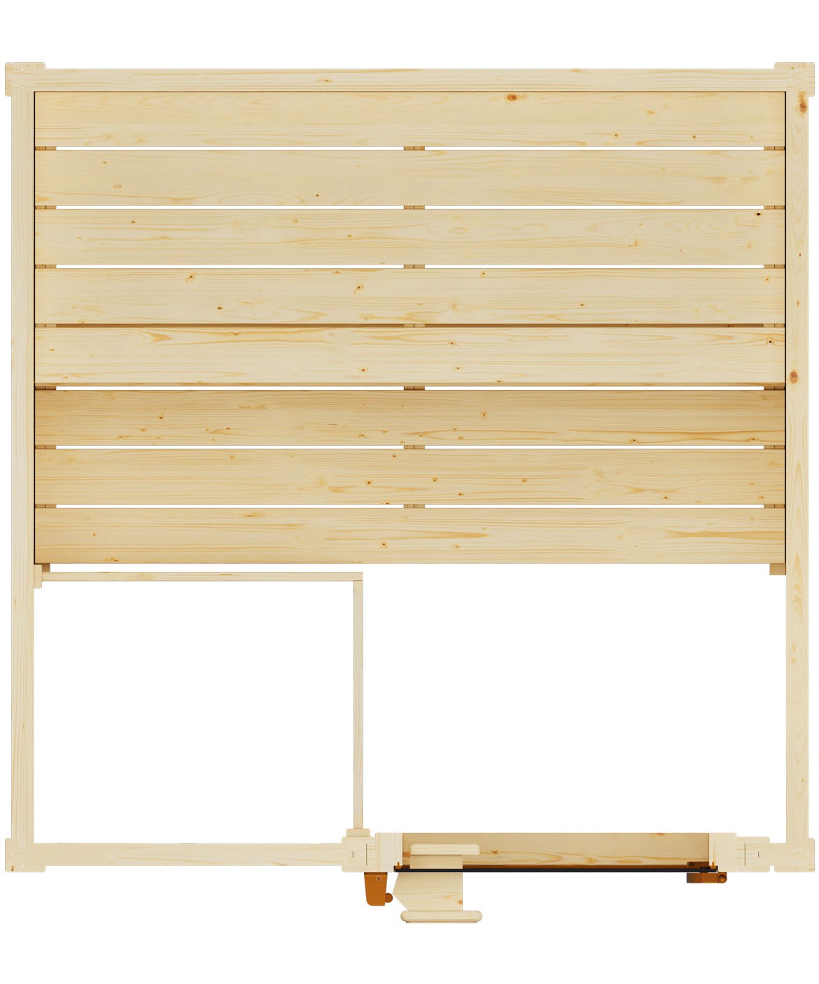 weka Sauna »Massivholzsauna VALIDA 1«, Blockbohlen, moderne Ganzglastür