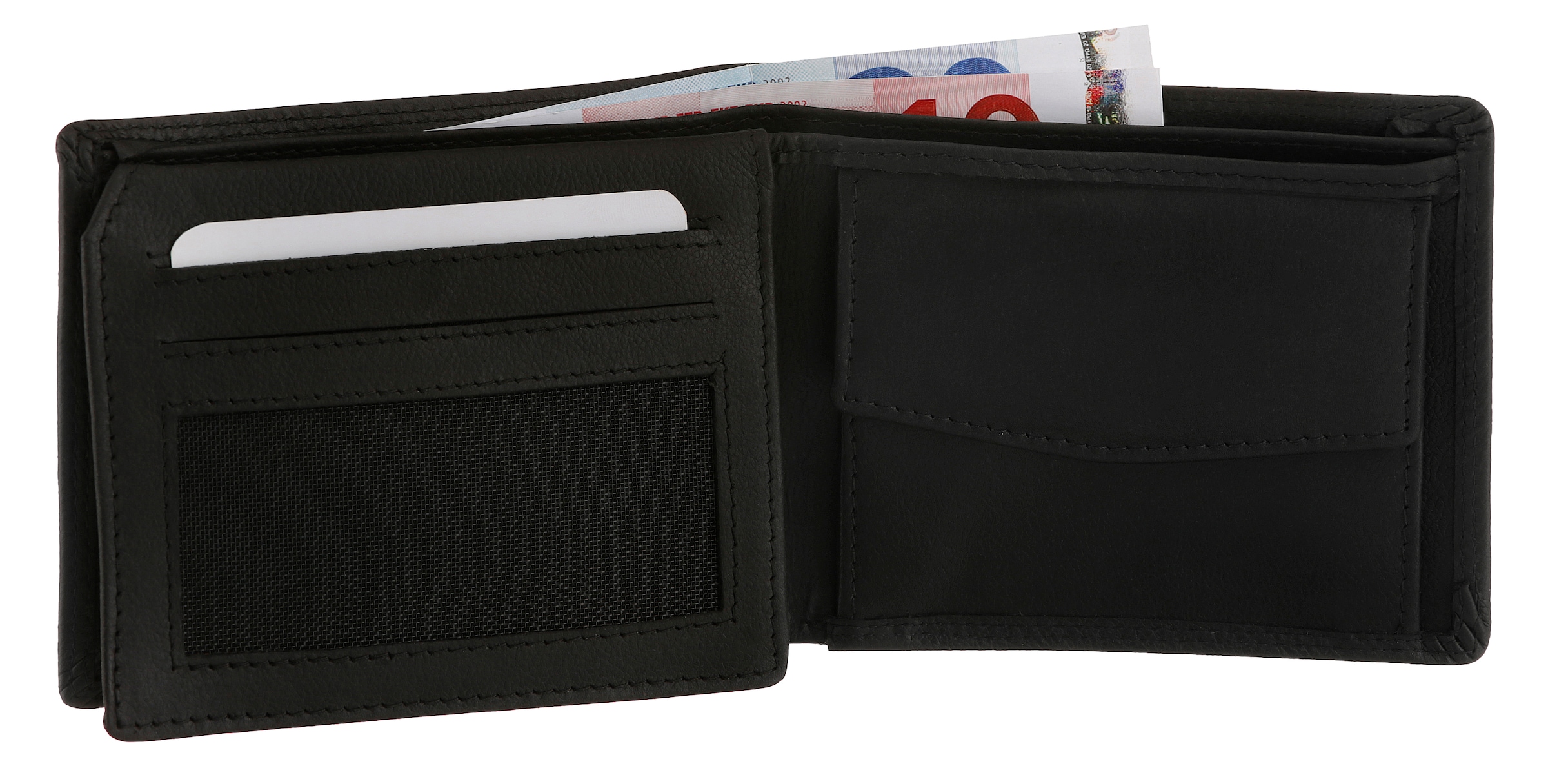 MUSTANG Geldbörse »Udine leather wallet side opening«, mit RFID-Schutz