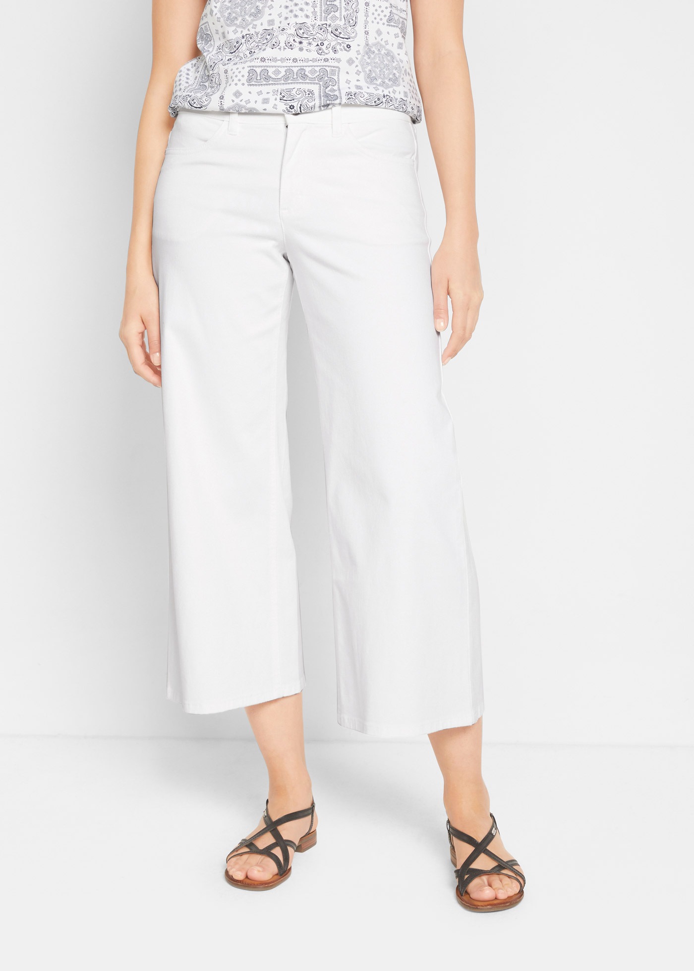 bonprix Caprijeans "Capri Jeans Mid Waist, (2er Pack)" Packung, 2 Stk. lock günstig online kaufen