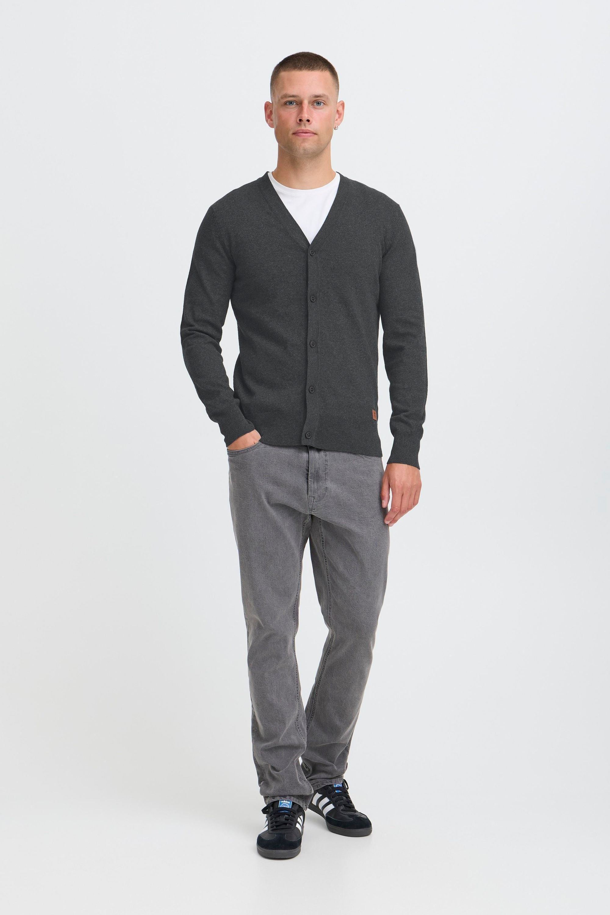 BLEND BHFinex Strickjacke Charcoal Mix 3XL 4