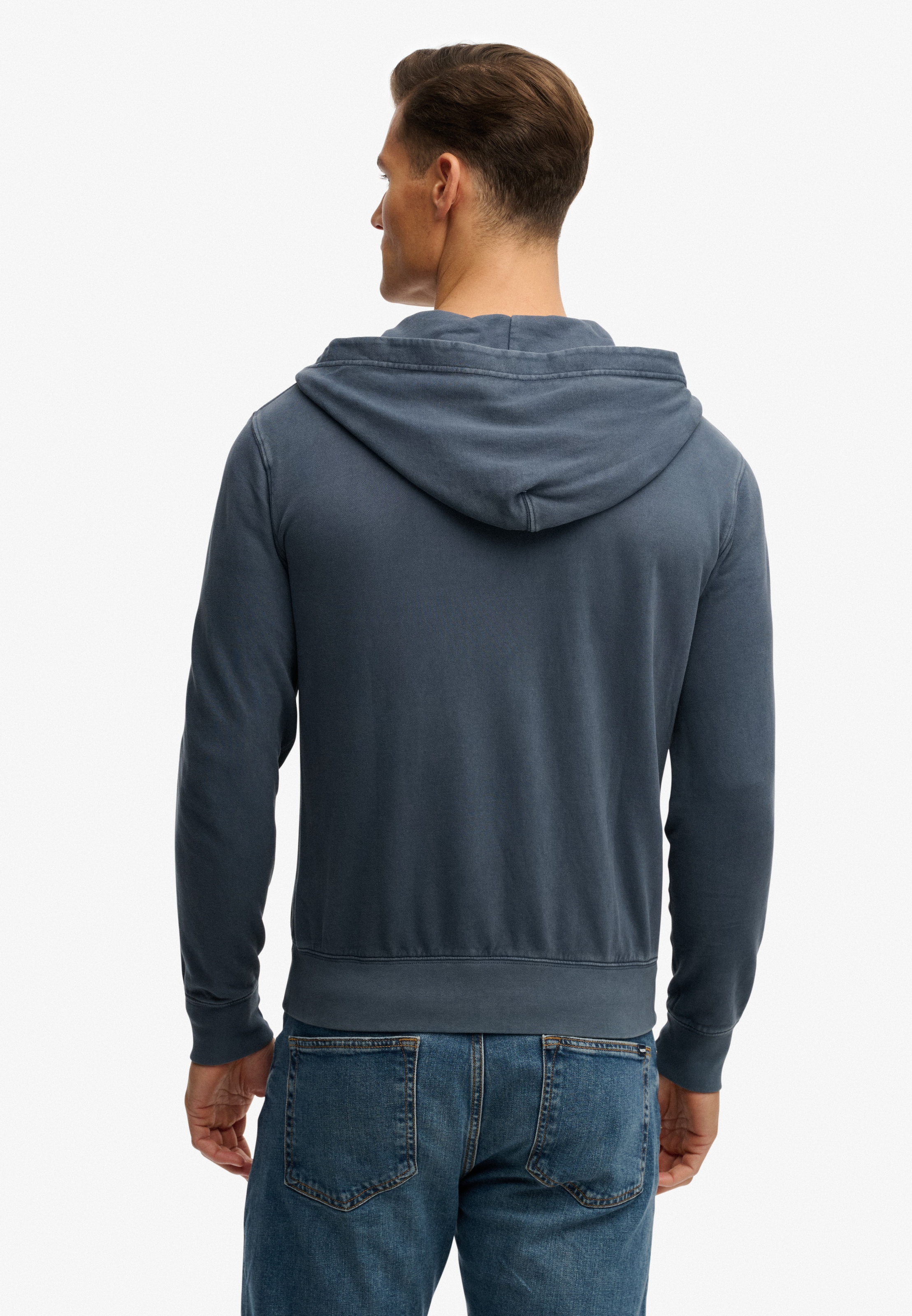 Superdry Kapuzensweatjacke »CLASSIC ESSENTIAL ZIPHOOD« mit Reißverschluss, aus Baumwolle und angerauter Sweatware