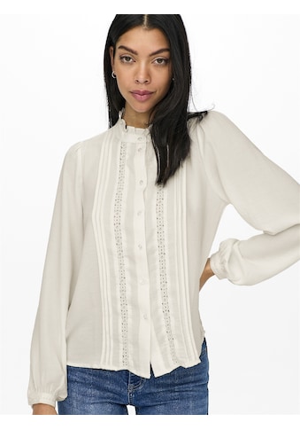 Rüschenbluse »JDYELLIS L/S LACE SHIRT WVN NOOS«