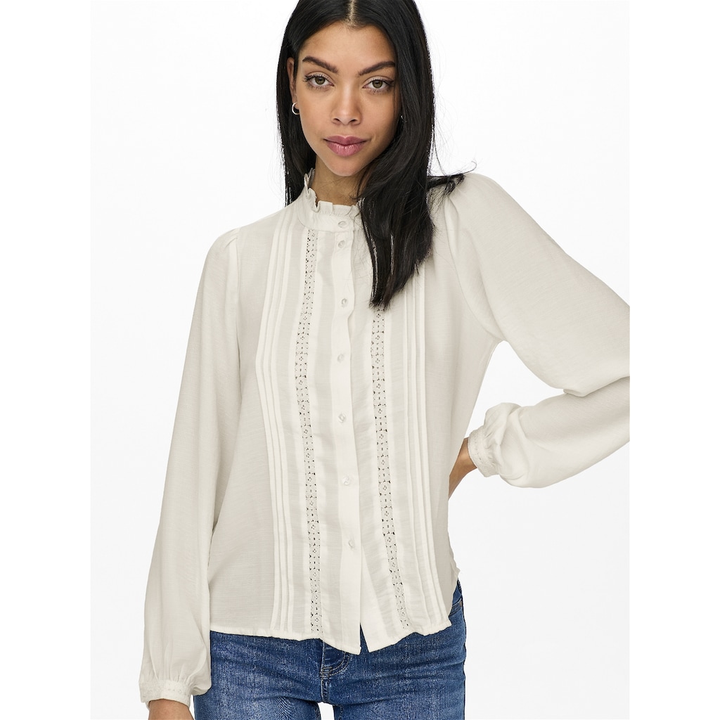 JDY Rüschenbluse »JDYELLIS L/S LACE SHIRT WVN NOOS«