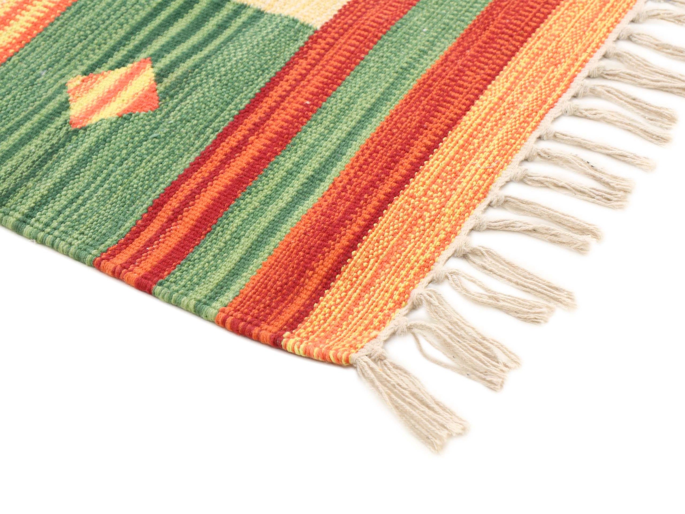 carpetfine Teppich »Kelim Mirza«, rechteckig, 5 mm Höhe