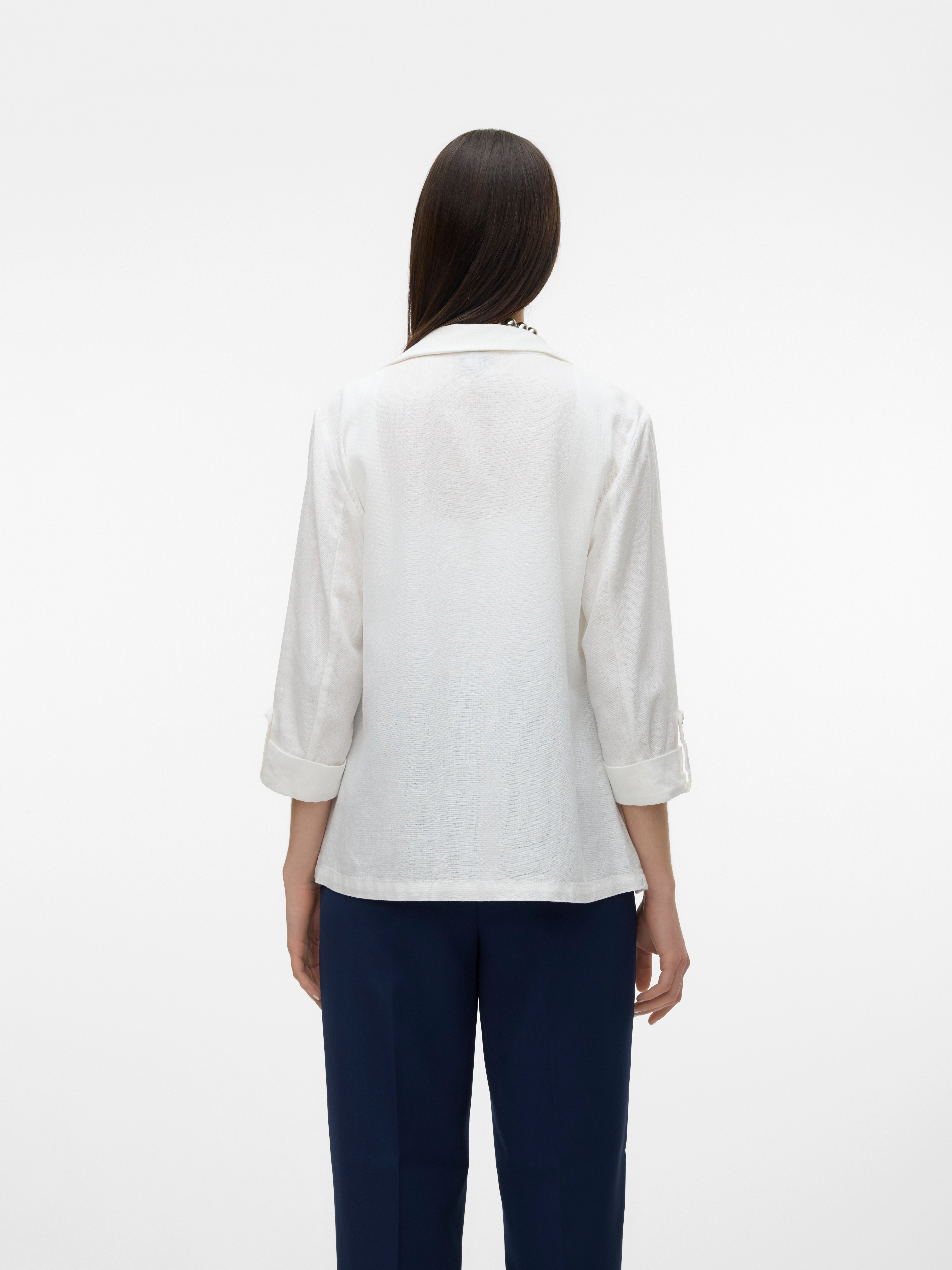 Thumbnail - Vero Moda "VMJESMILO 3/4 LOOSE BLAZER WVN NOOS" mit Leinen