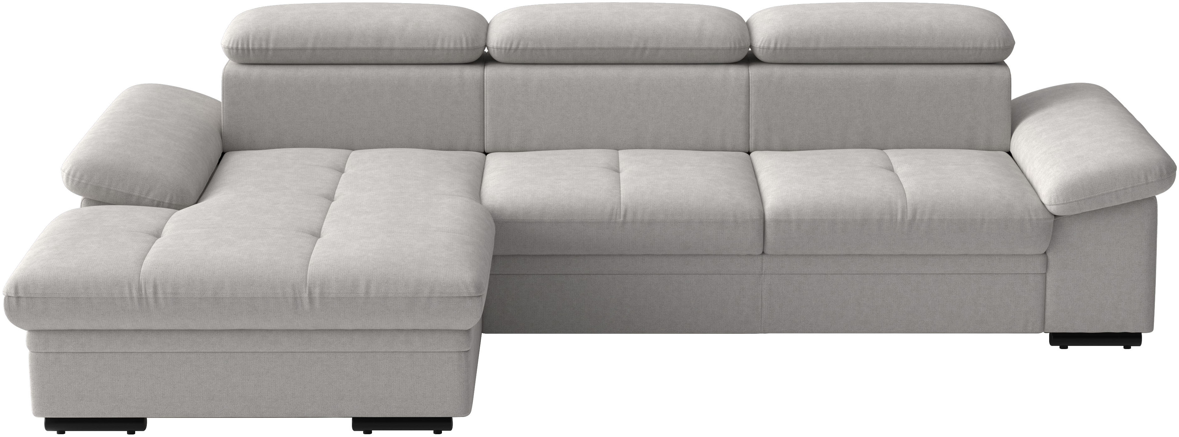 sit&more Ecksofa "Viola L-Form, B: 260 cm, Arm- & Kopfteilverstellung" optional Schlaffunktion,inkl Armteil- & Kopfteilverstellung