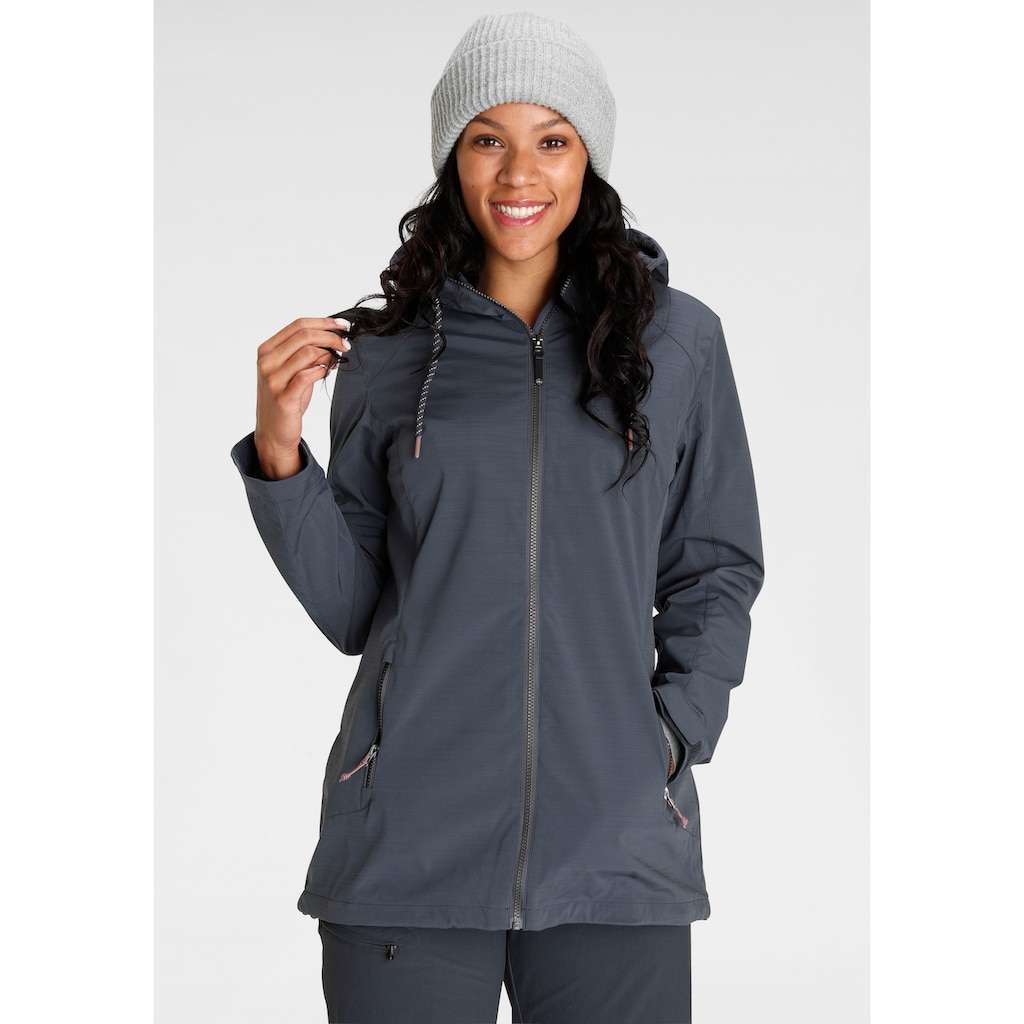 Polarino Outdoorjacke, mit Kapuze