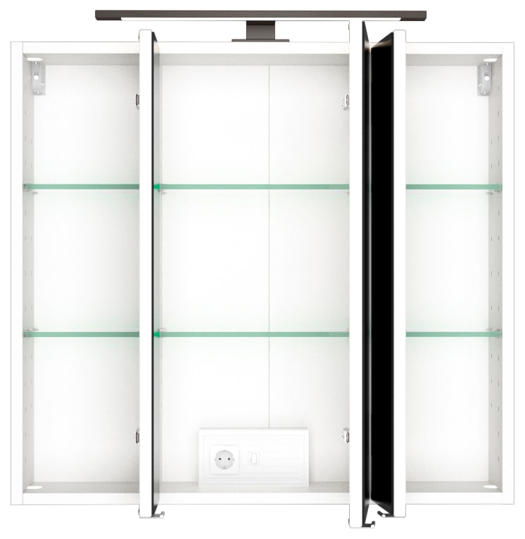 HELD MÖBEL Spiegelschrank »Luena«, Breite 70 cm, mit 3D-Effekt, dank drei  Spiegeltüren bestellen | BAUR