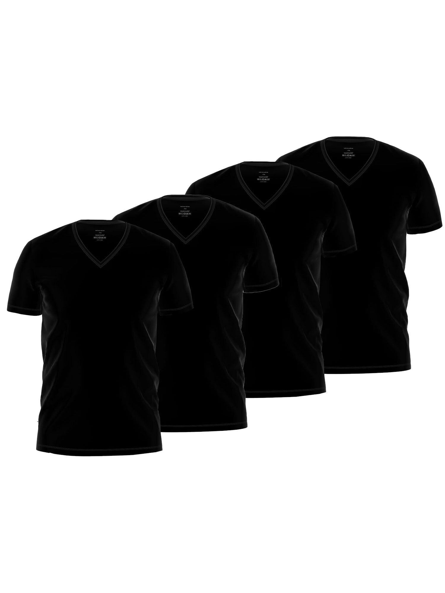 seidensticker Unterhemd "4er Pack Herren T-Shirt 1/2 Arm"