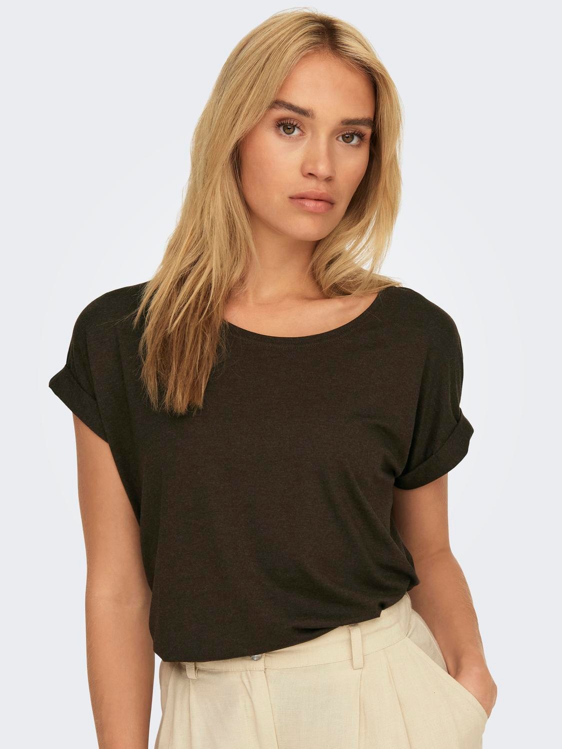 ONLY T-Shirt "ONLMOSTER S/S O-NECK TOP NOOS JRS", mit Aufschlag am Arm günstig online kaufen