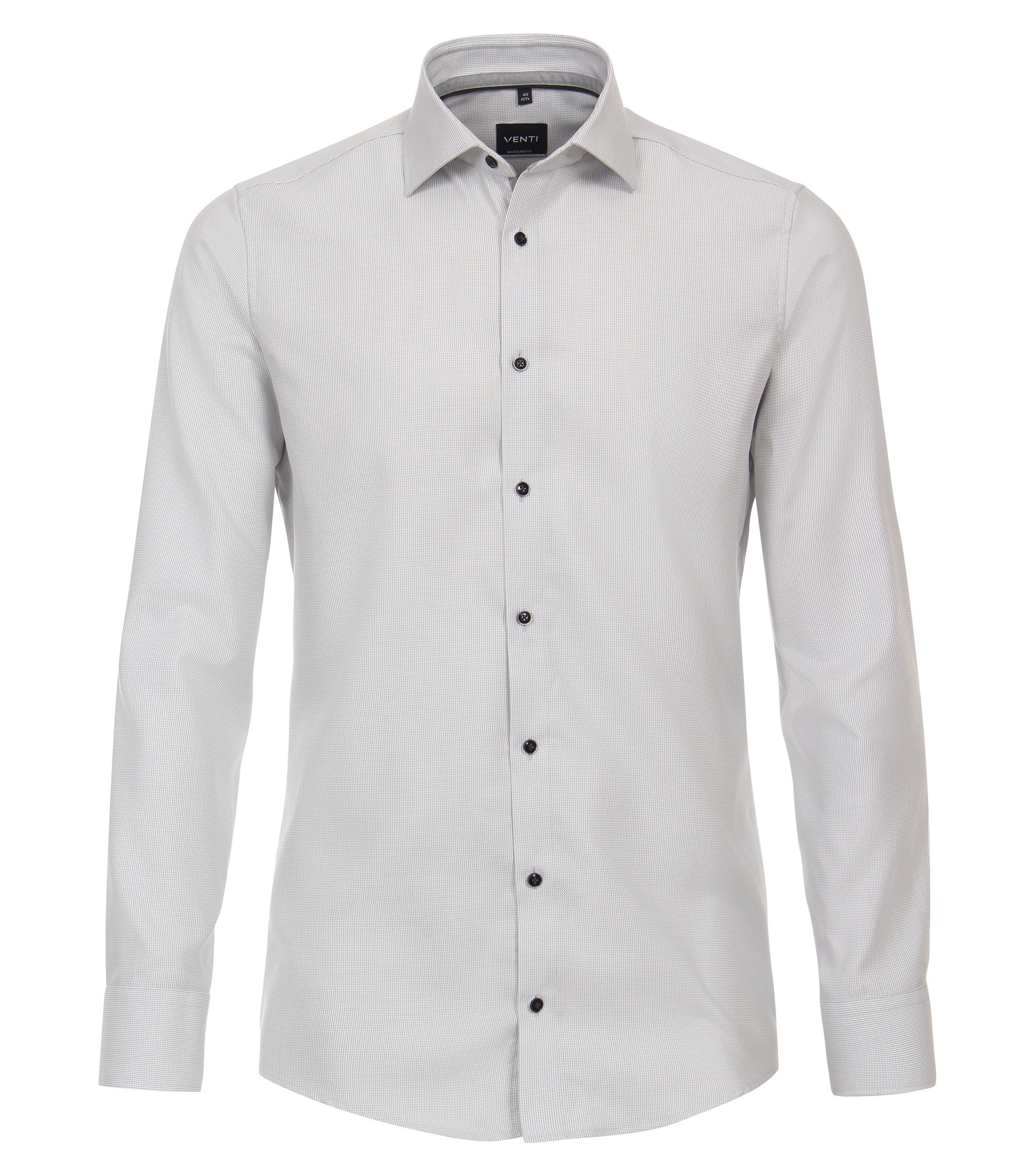 VENTI Business Shirt Men Light Gray 37 7
