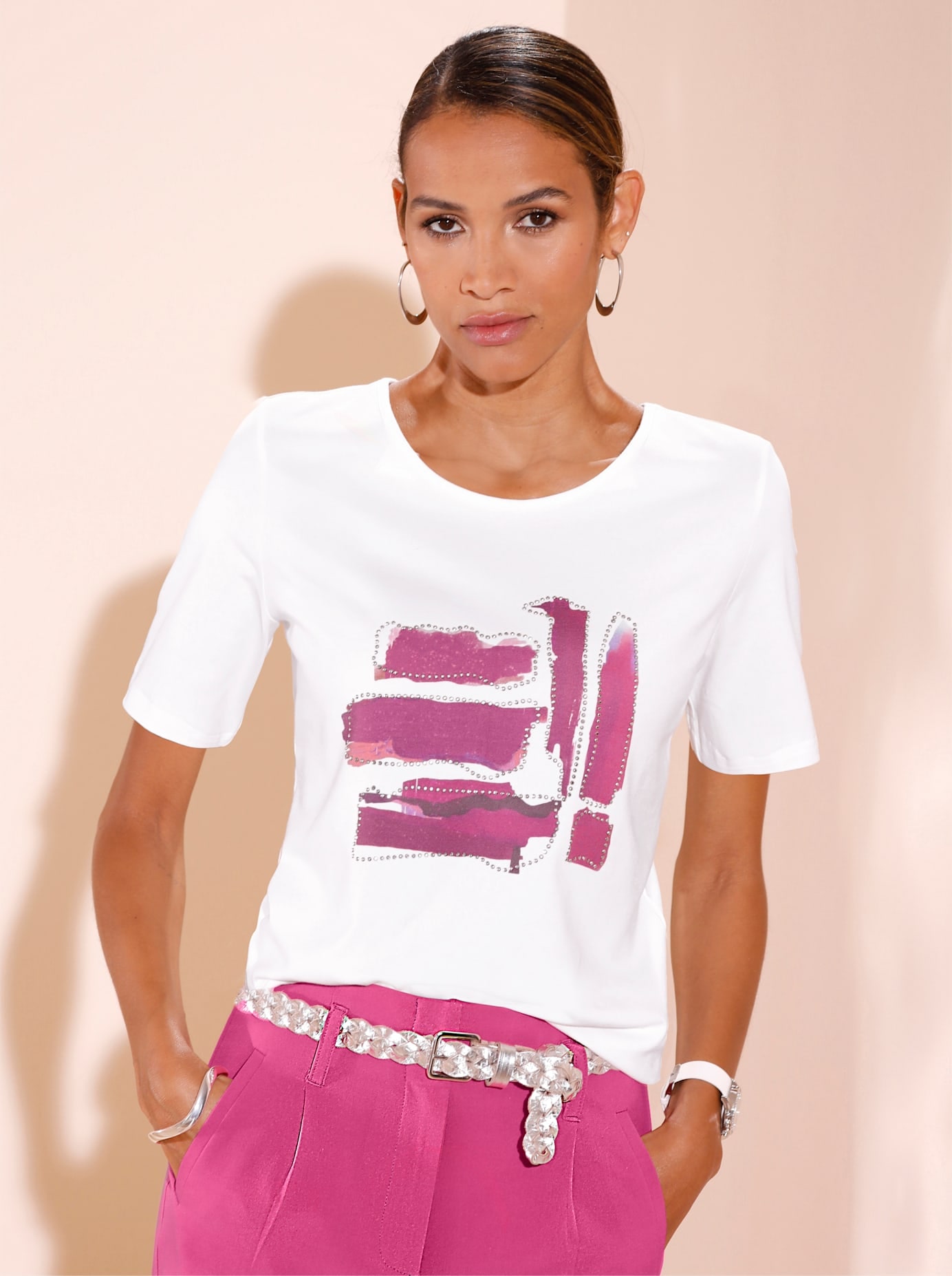 creation L Kurzarmshirt "Shirt" 1 Stk. tlg. günstig online kaufen