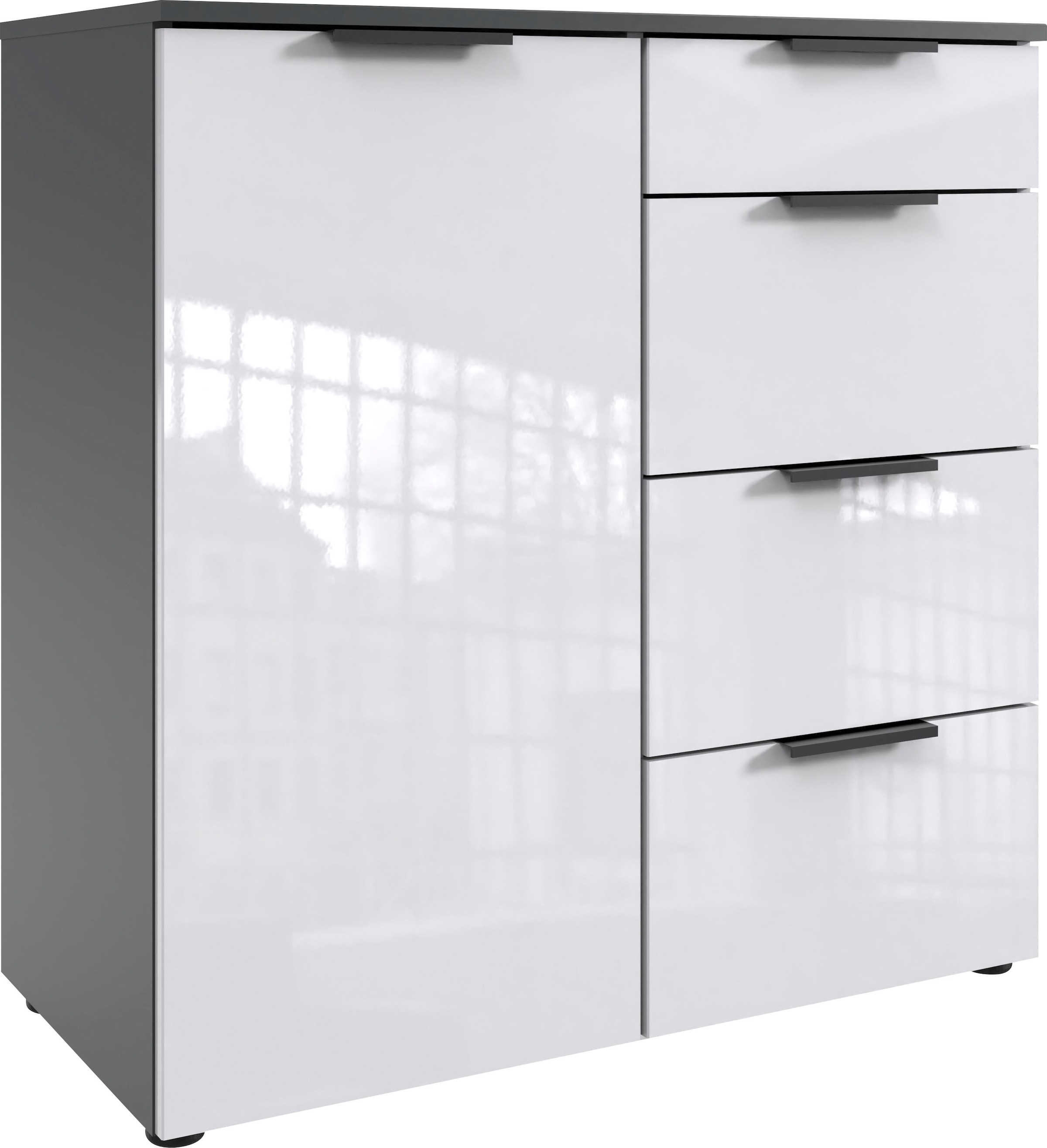 Wimex "level36 D by fresh to go" mit lackierten Hochglanz Fronten, soft-close Funktion, 81cm breit