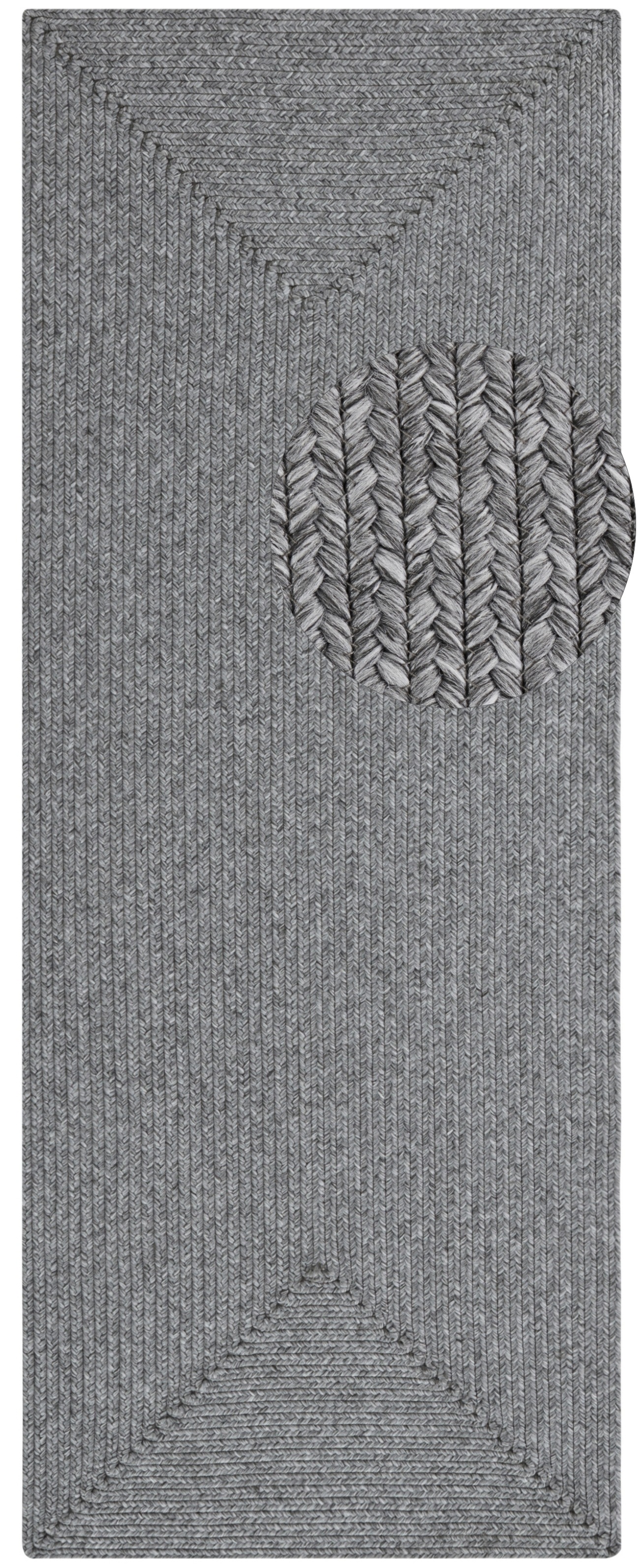 NORTHRUGS Teppich »Trenzado«, rechteckig, 10 mm Höhe, In- & Outdoor, Handmade-Look, Läufer, Wetterfest, Balkon, Wohnzimmer
