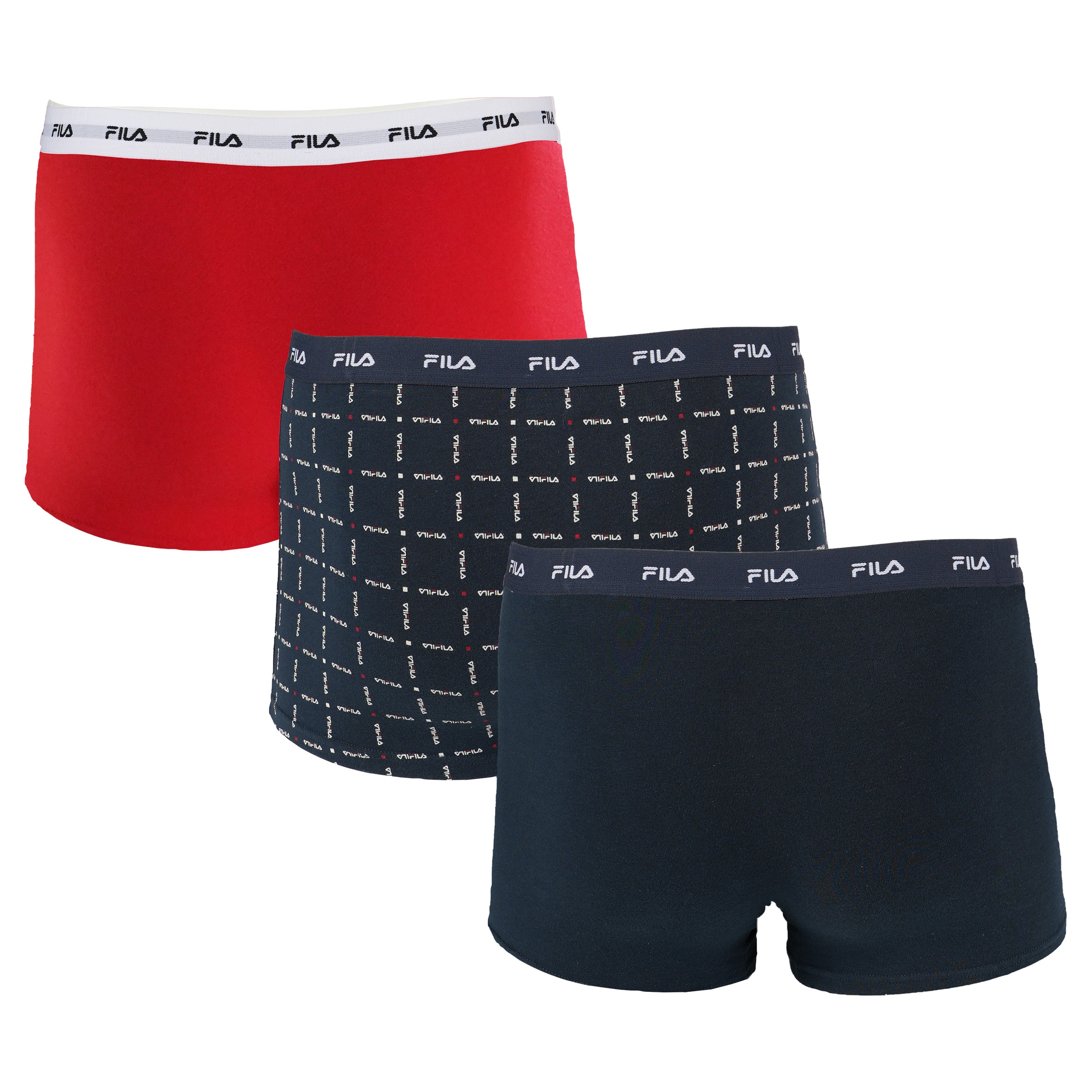 Fila Boxershorts »MAN BOXER SHORTS«, (3er Pack), mit elastischem Logobund