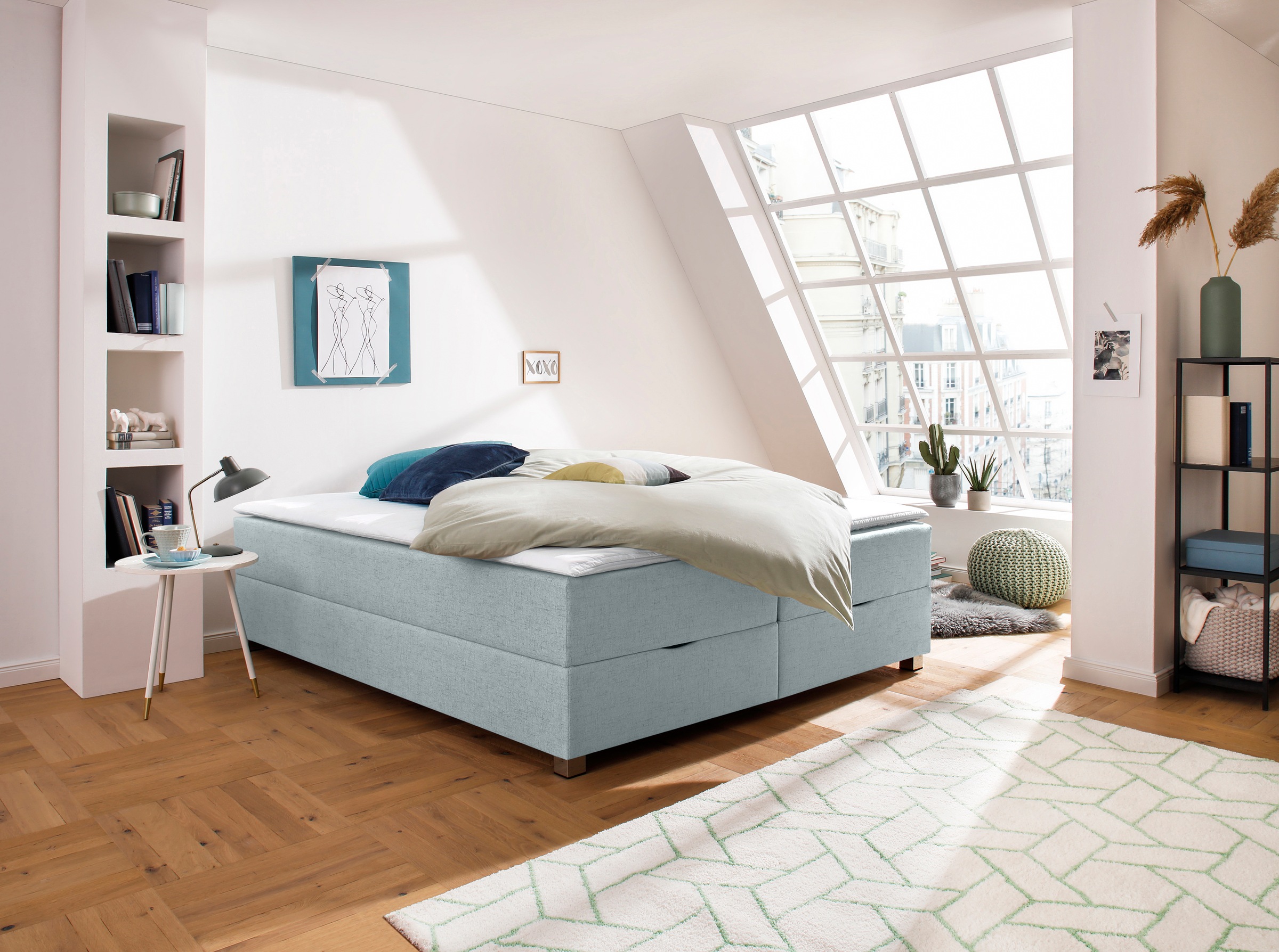 INOSIGN Boxbett »Alexis«, ohne Kopfteil - ideal für Räume mit Dachschrägen; in 4 Breiten