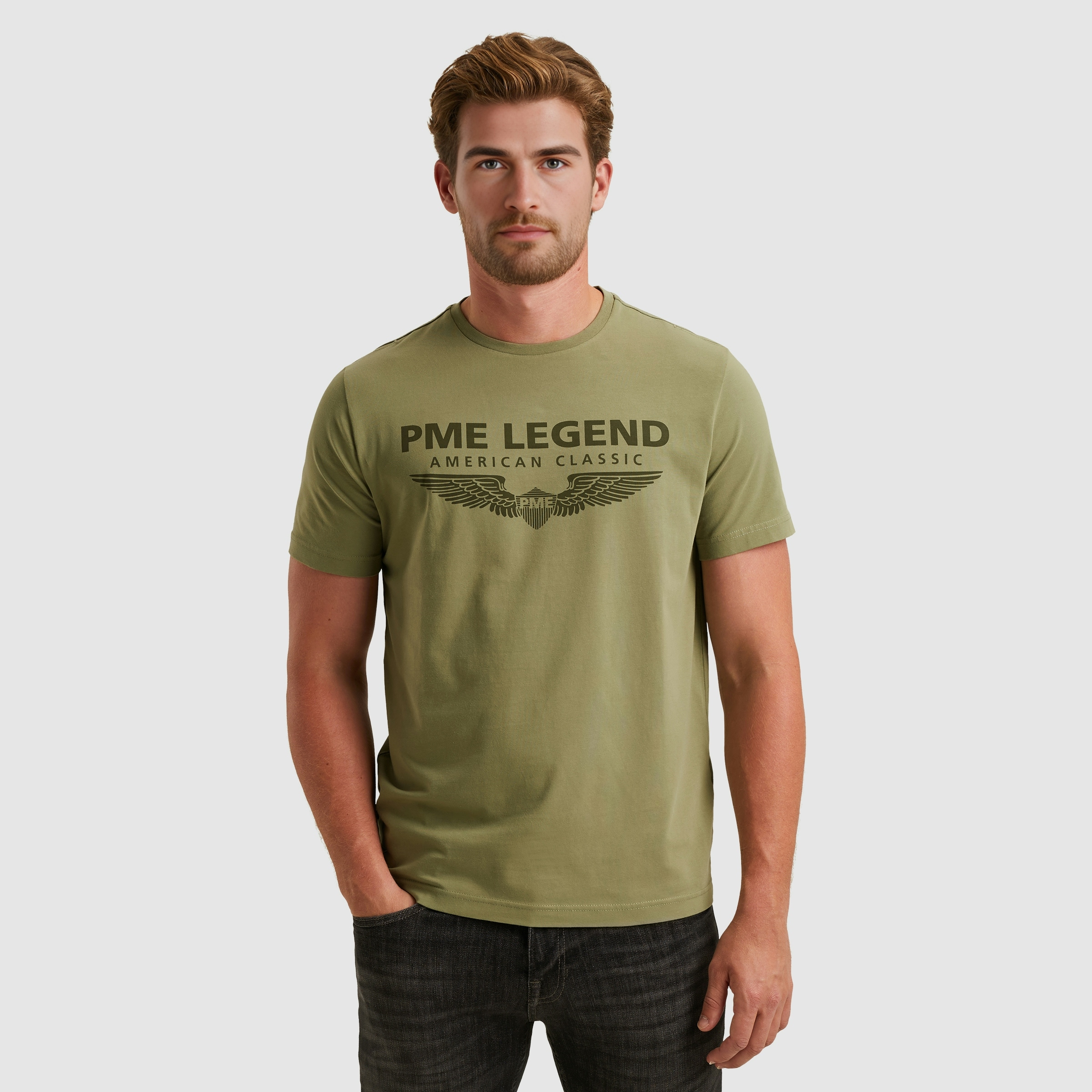 PME LEGEND T-Shirt, eingefasster Rundhalsausschnitt mit Rollkante günstig online kaufen