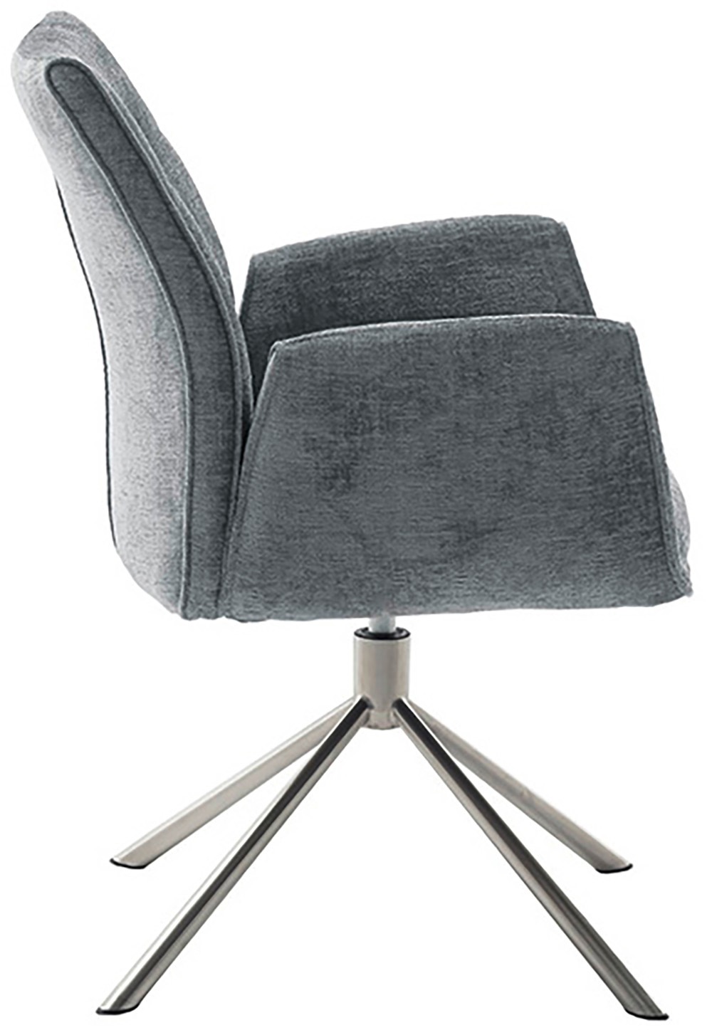 MCA furniture Esszimmerstuhl »DIVERIA«, Chenilleoptik, (2er-Set) 4-Fuss-Stuhl,drehbar 360°,belastbar 120 kg,Sitzhöhe ca. 50cm
