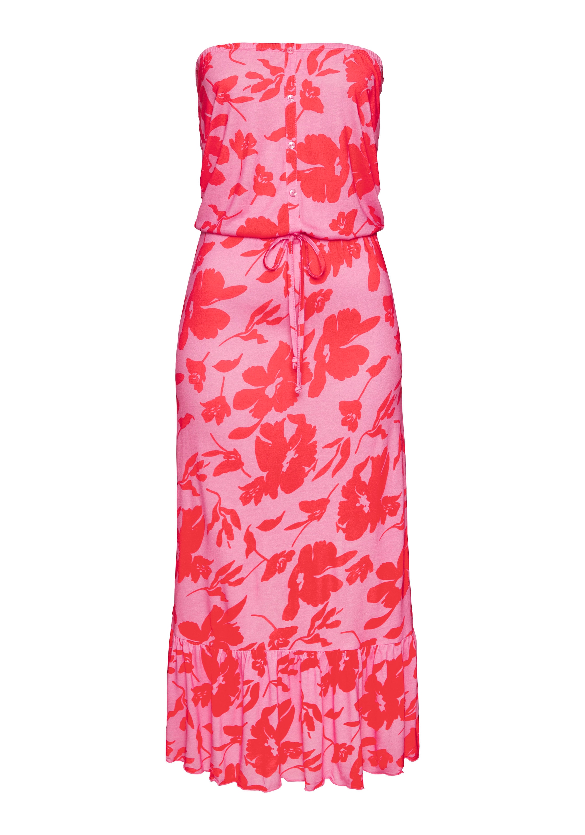 LASCANA Midikleid, mit Volant am Rocksaum