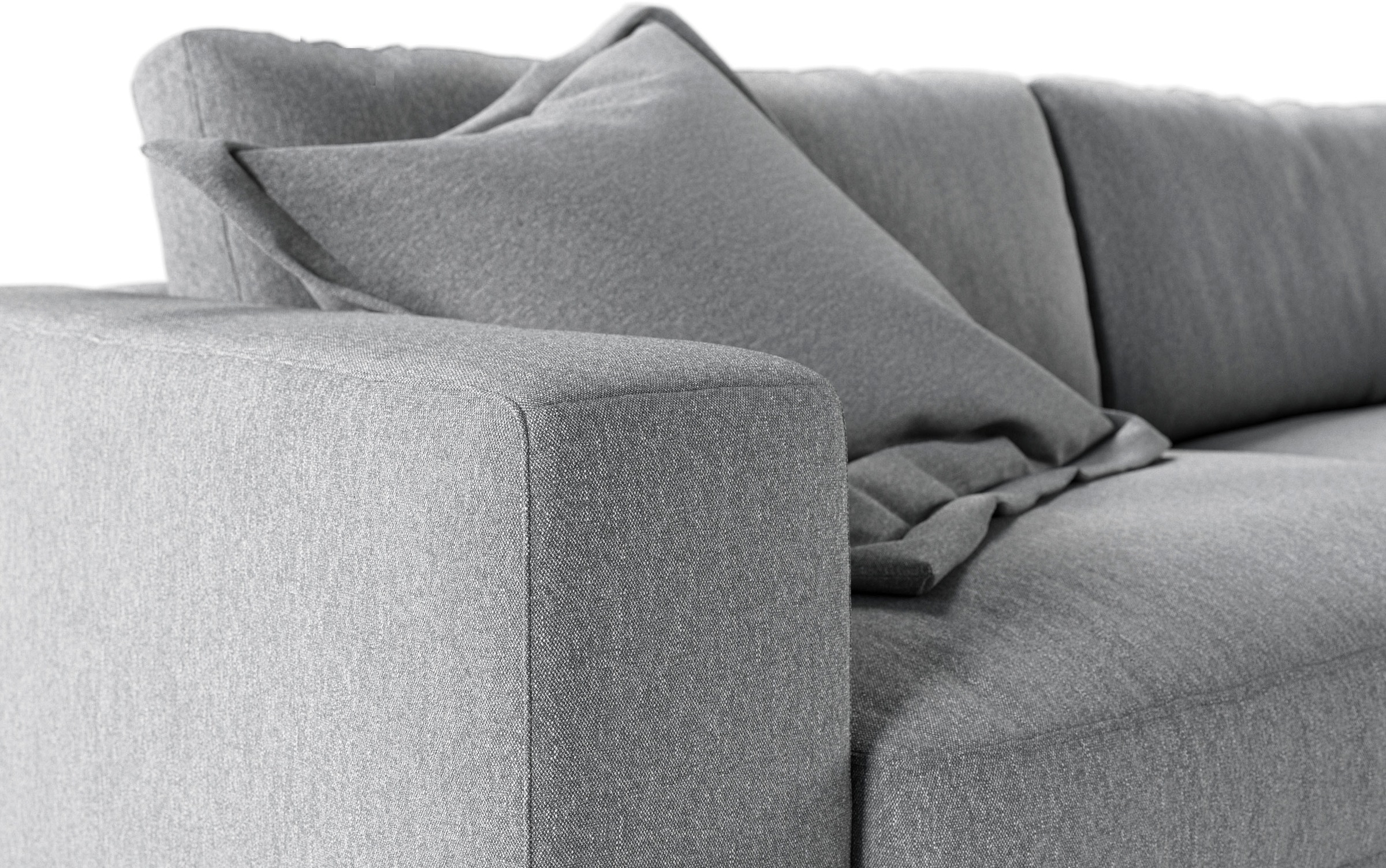 3C Candy Ecksofa »Enisa II, bequem und komfortabel, Mega Familiensofa, L-Form«, incl. 3 Flatterkissen, wahlweise mit Flecken-Schutz-Bezug Easy care