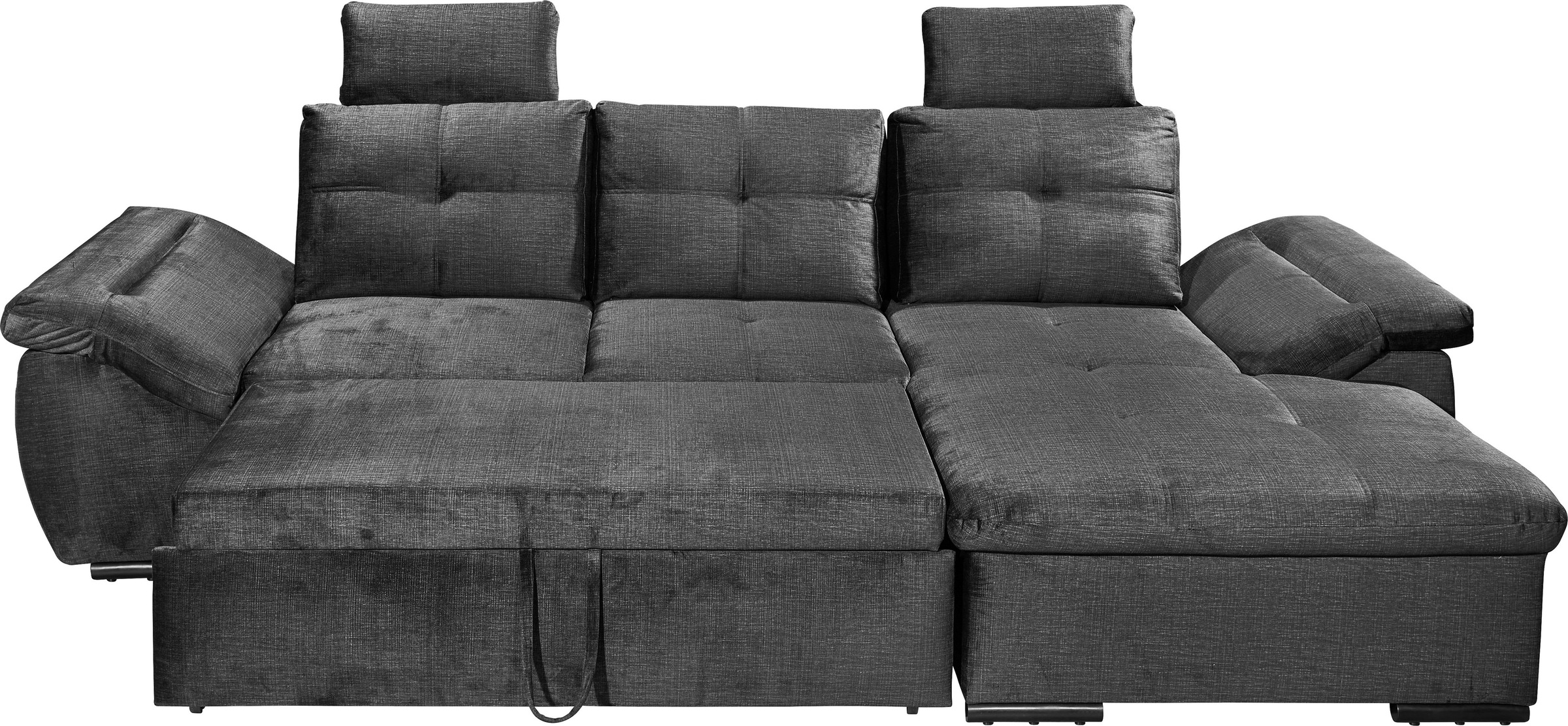 ED EXCITING DESIGN Ecksofa »Alija L-Form«, mit Bettfunktion, Armteilverstellung & Kopfstützen