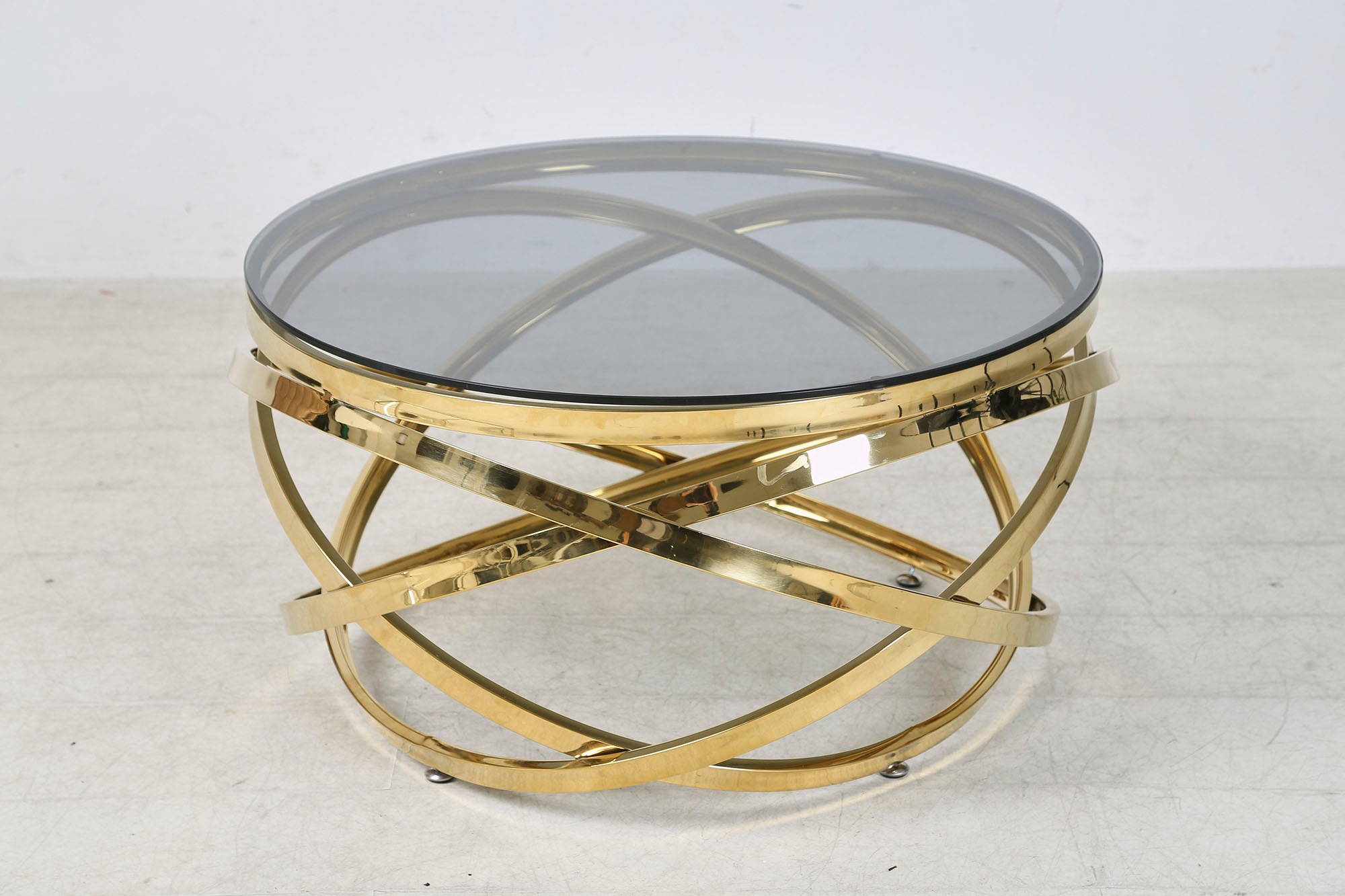 SalesFever Couchtisch "mit Design-Gestell in Stainless Steel für stilvolles günstig online kaufen