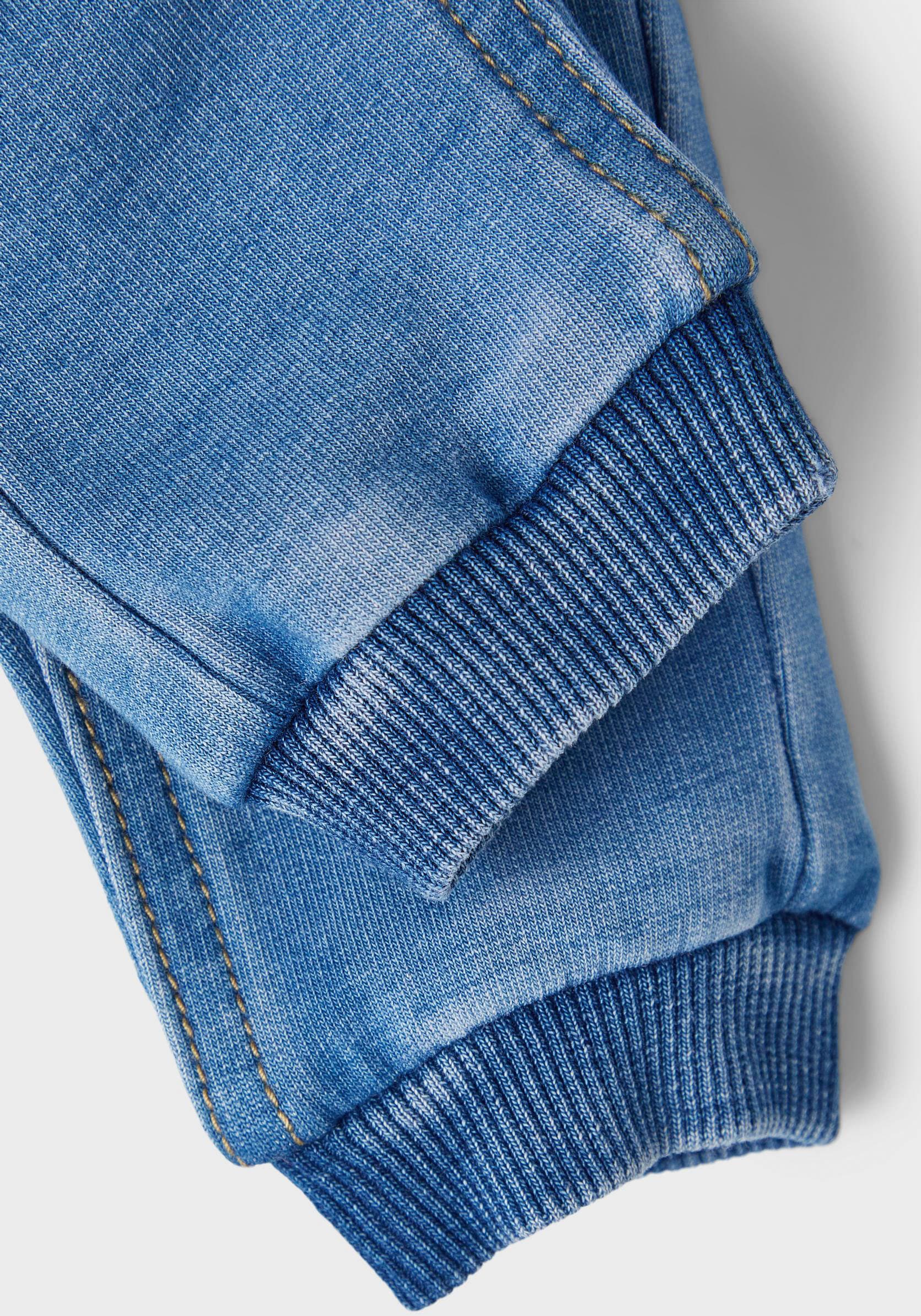 Name It Schlupfjeans »NBNROME BAGGY R SWE JEANS 3773-TR NOOS«, mit Used-Optik