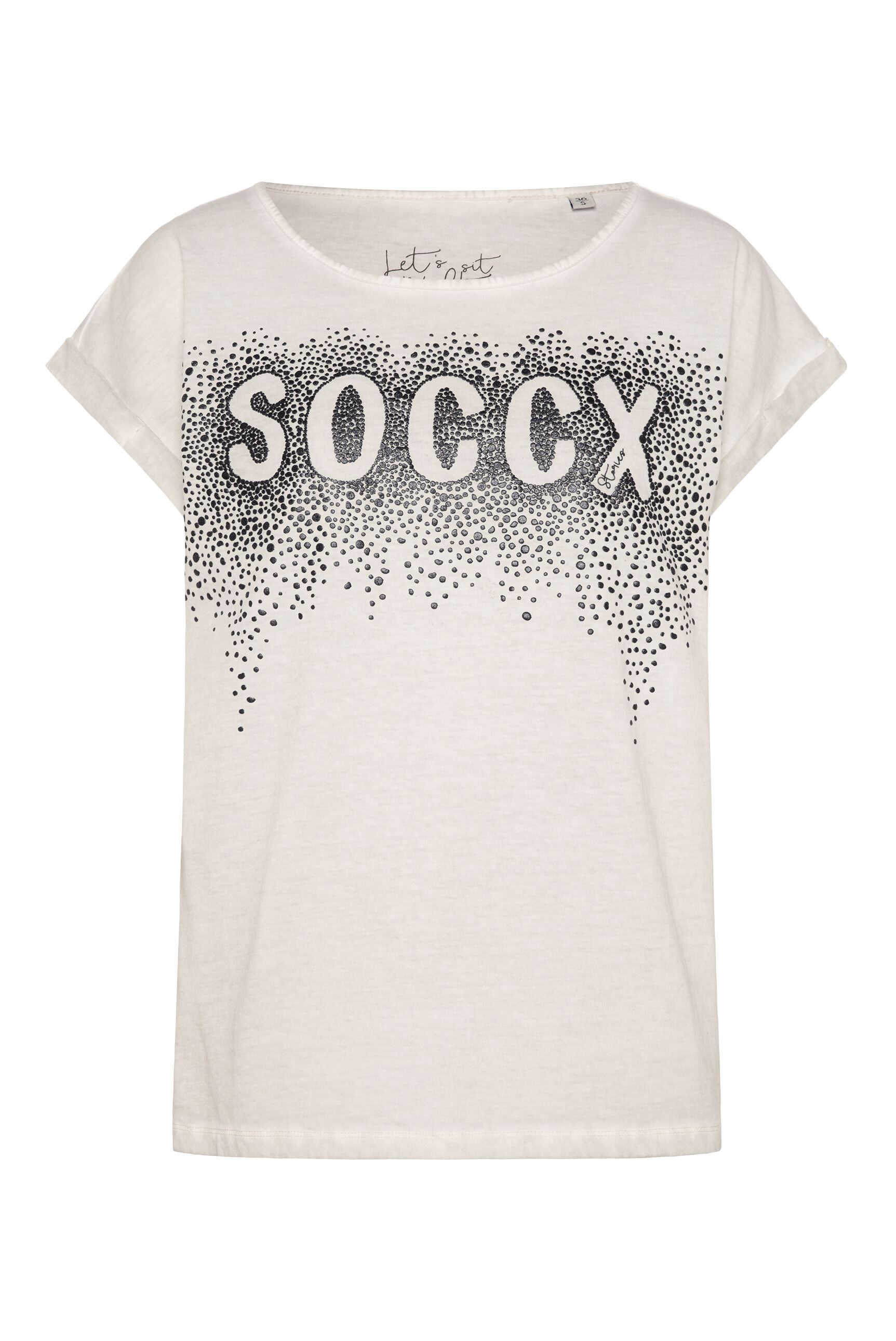 SOCCX Rundhalsshirt, mit überschnittenen Schultern