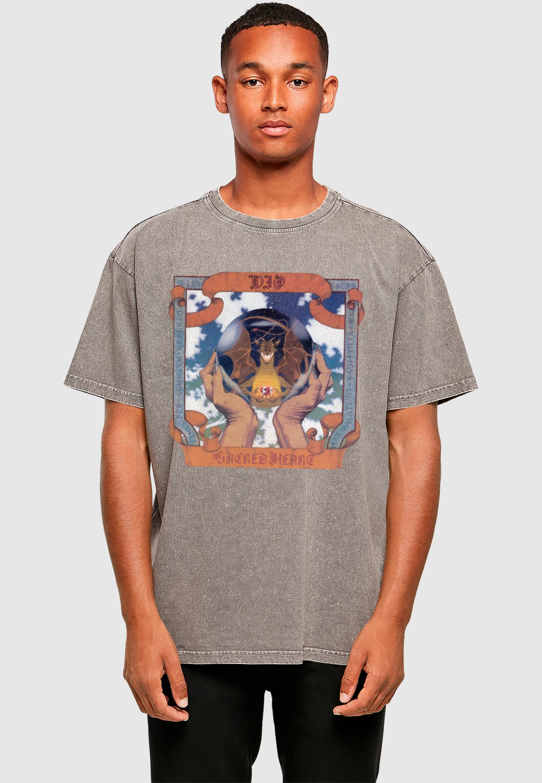 Merchcode T-Shirt »Merchcode DIO - Sacred Heart Acid Washed Oversize Tee«, (1 tlg.)