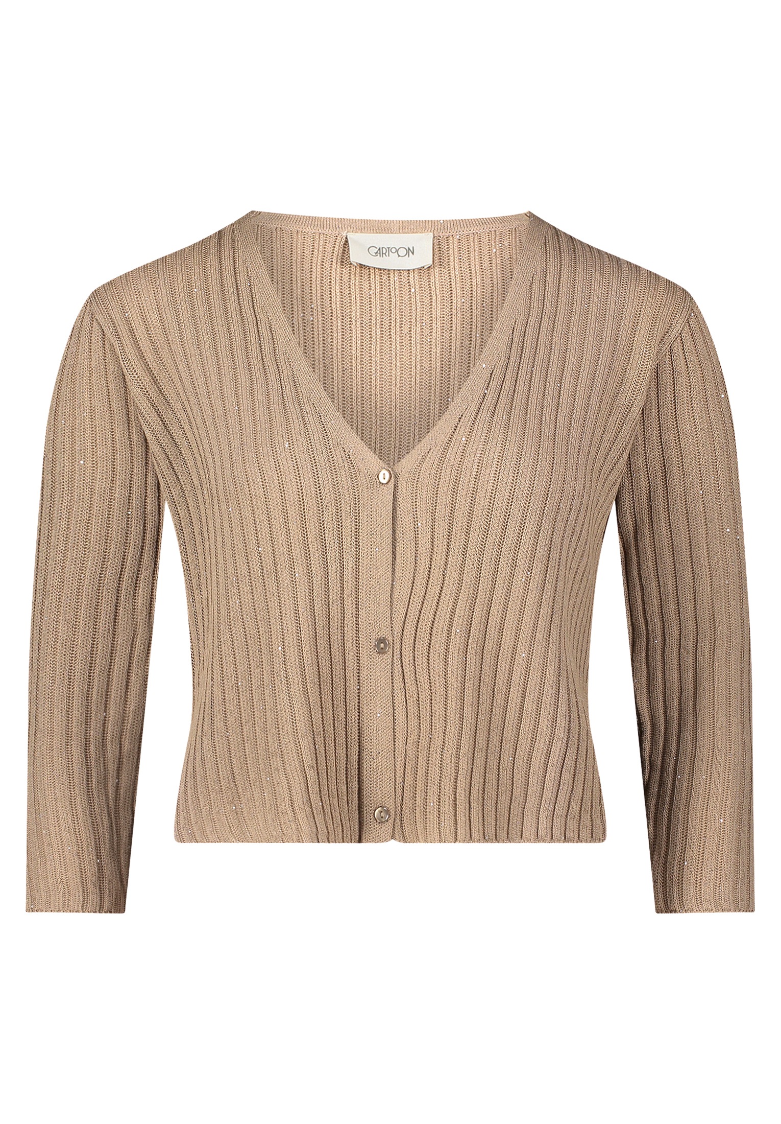 Cartoon Strickjacke "Cartoon Damen Shirtjacke mit 3/4 Arm", Material günstig online kaufen