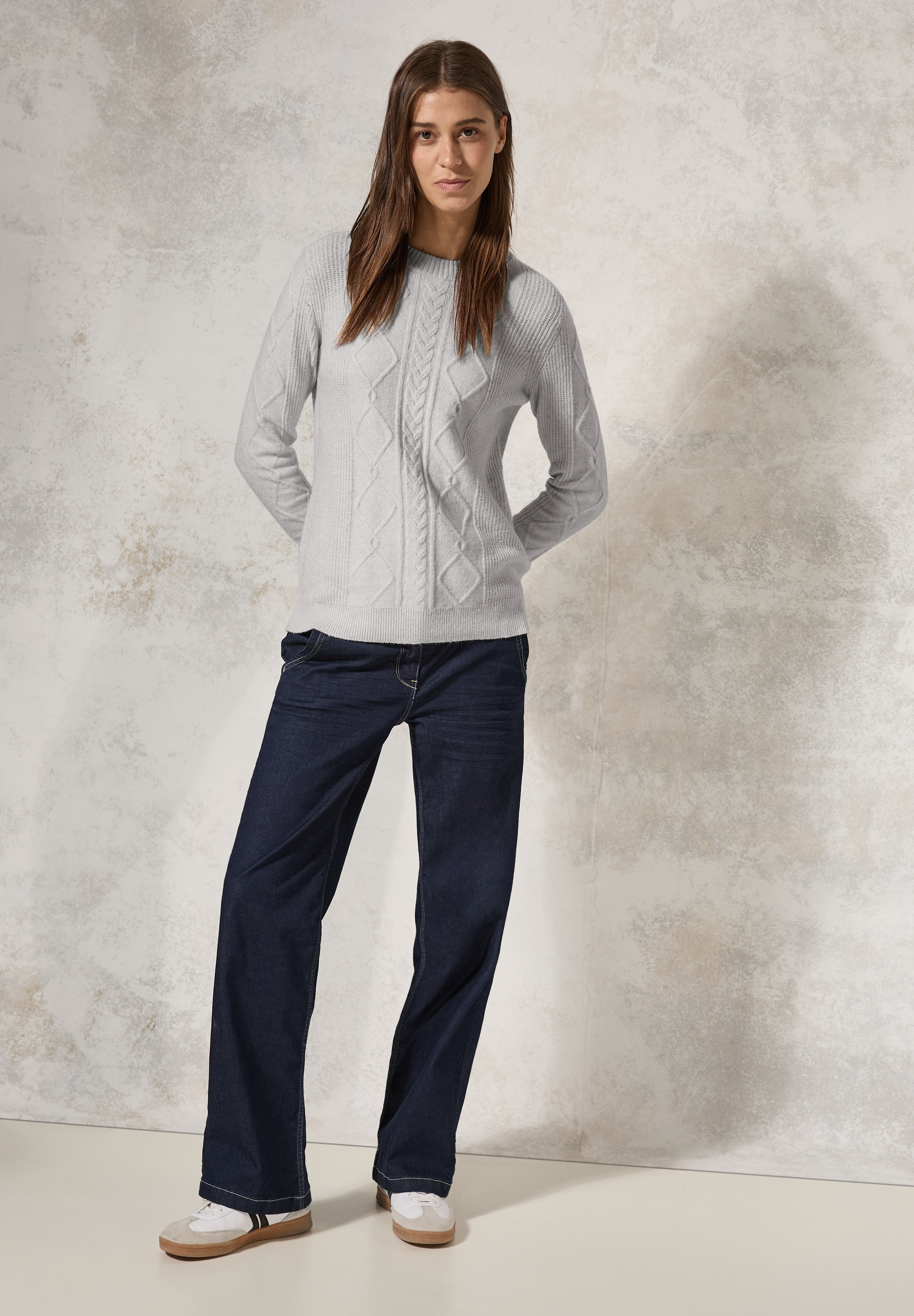 Cecil Strickpullover, aus softem Materialmix