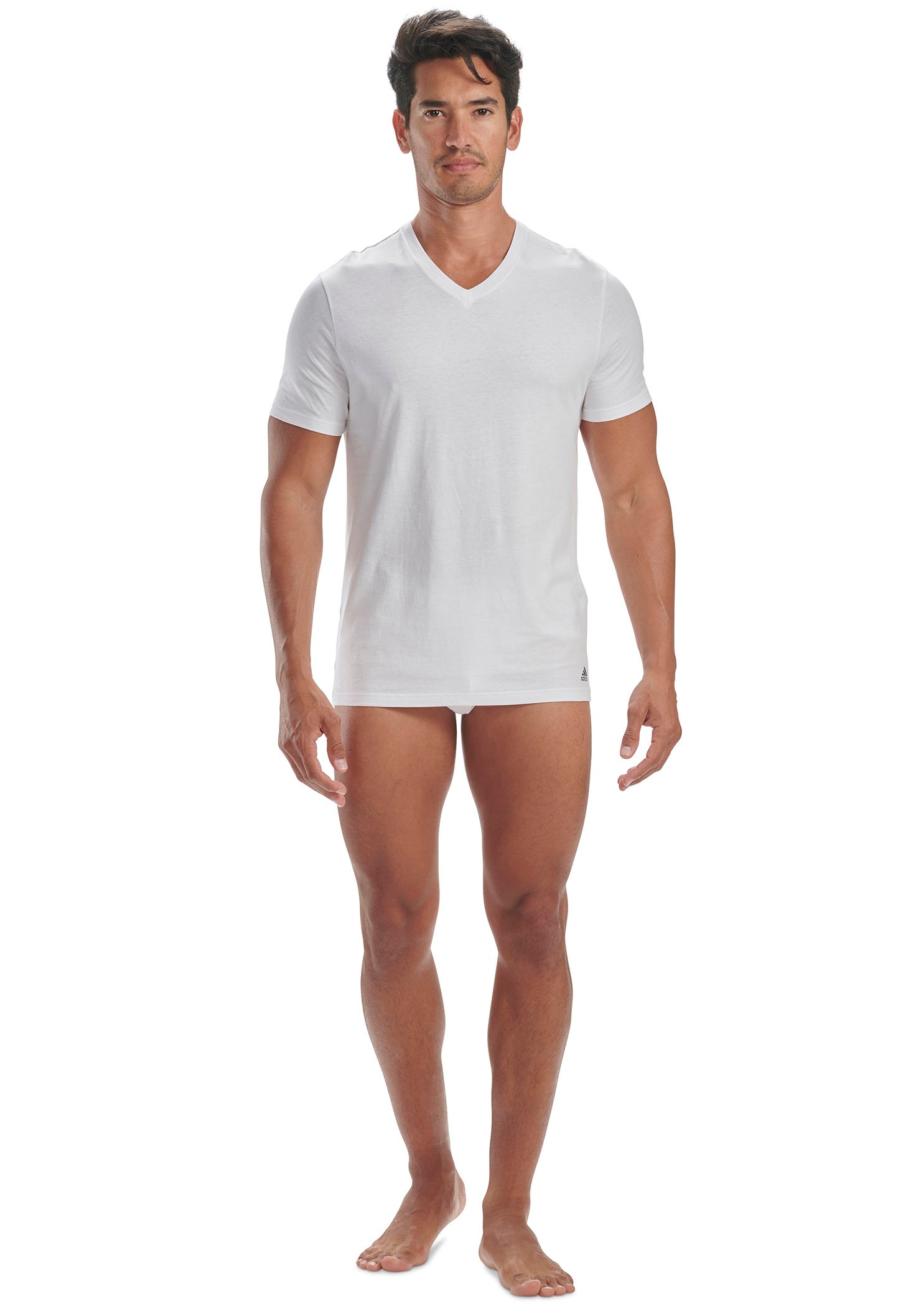 adidas Sportswear Unterhemd »V-Neck Shirt | V-Ausschitt Shirt Cotton Pack«, Aktiv (Packung, 3 mit BAUR St.), 3er
