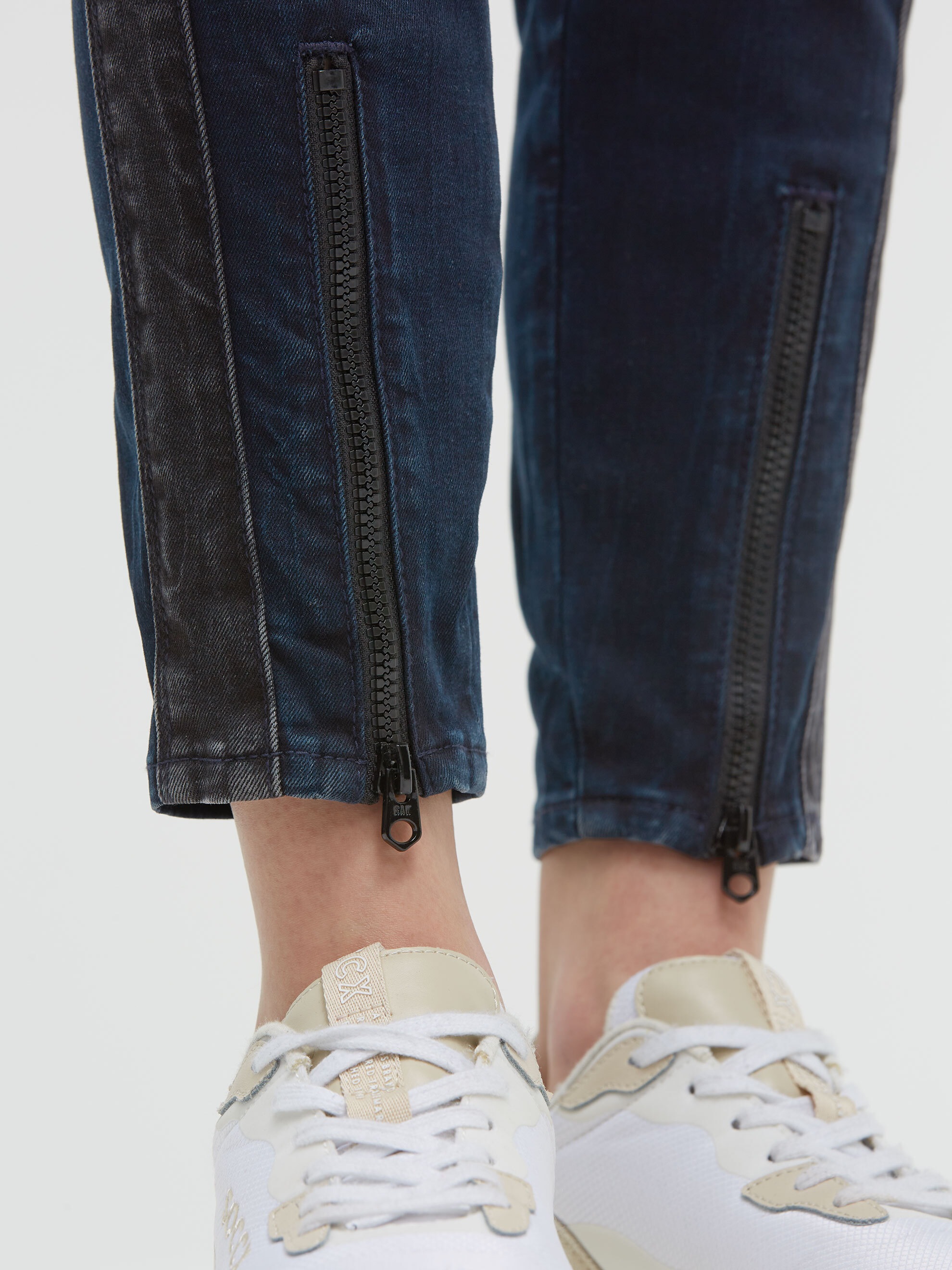 SOCCX Slim-fit-Jeans mit verkürztem Bein