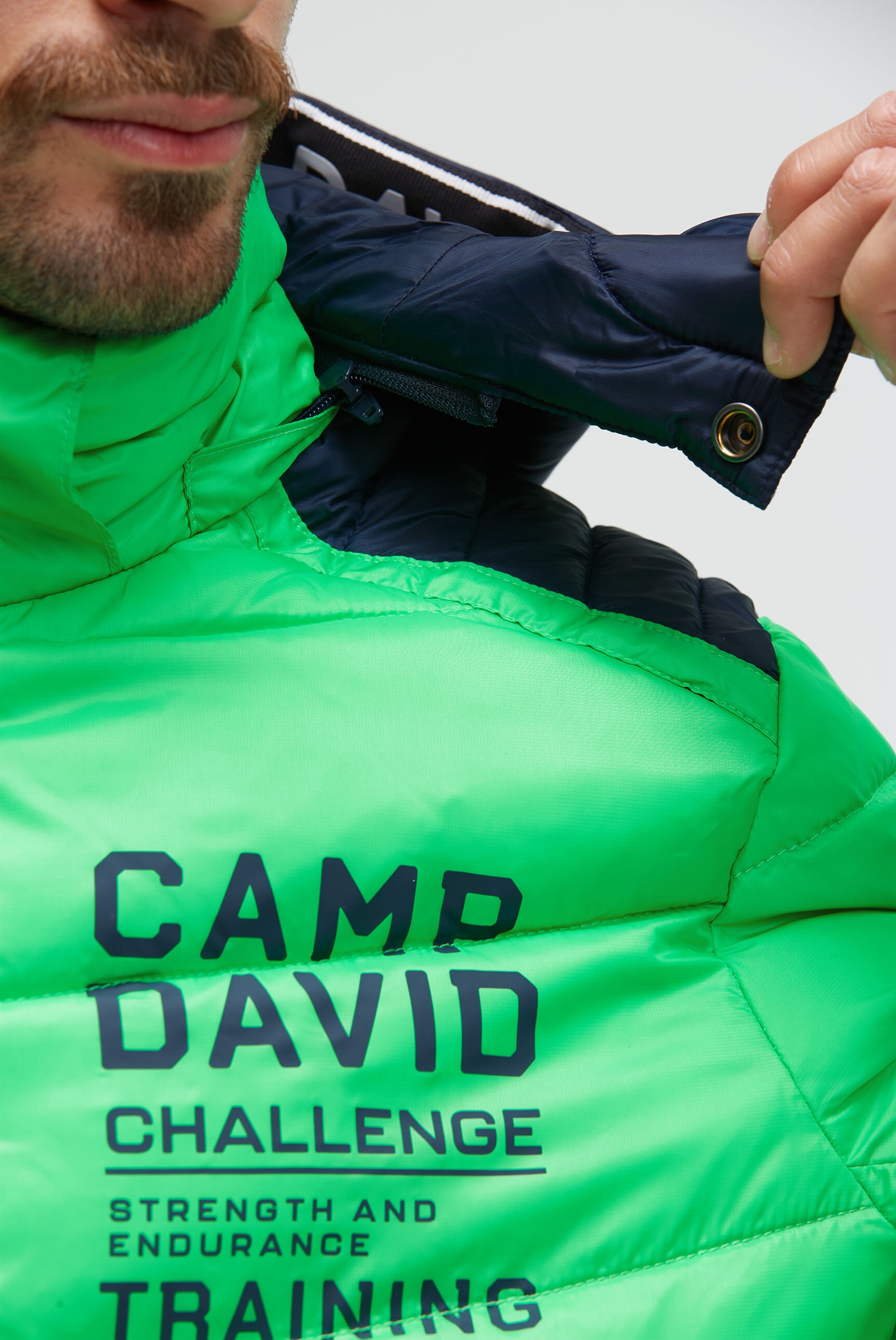 CAMP DAVID Winterjacke mit Kapuze mit abtrennbarer Kapuze
