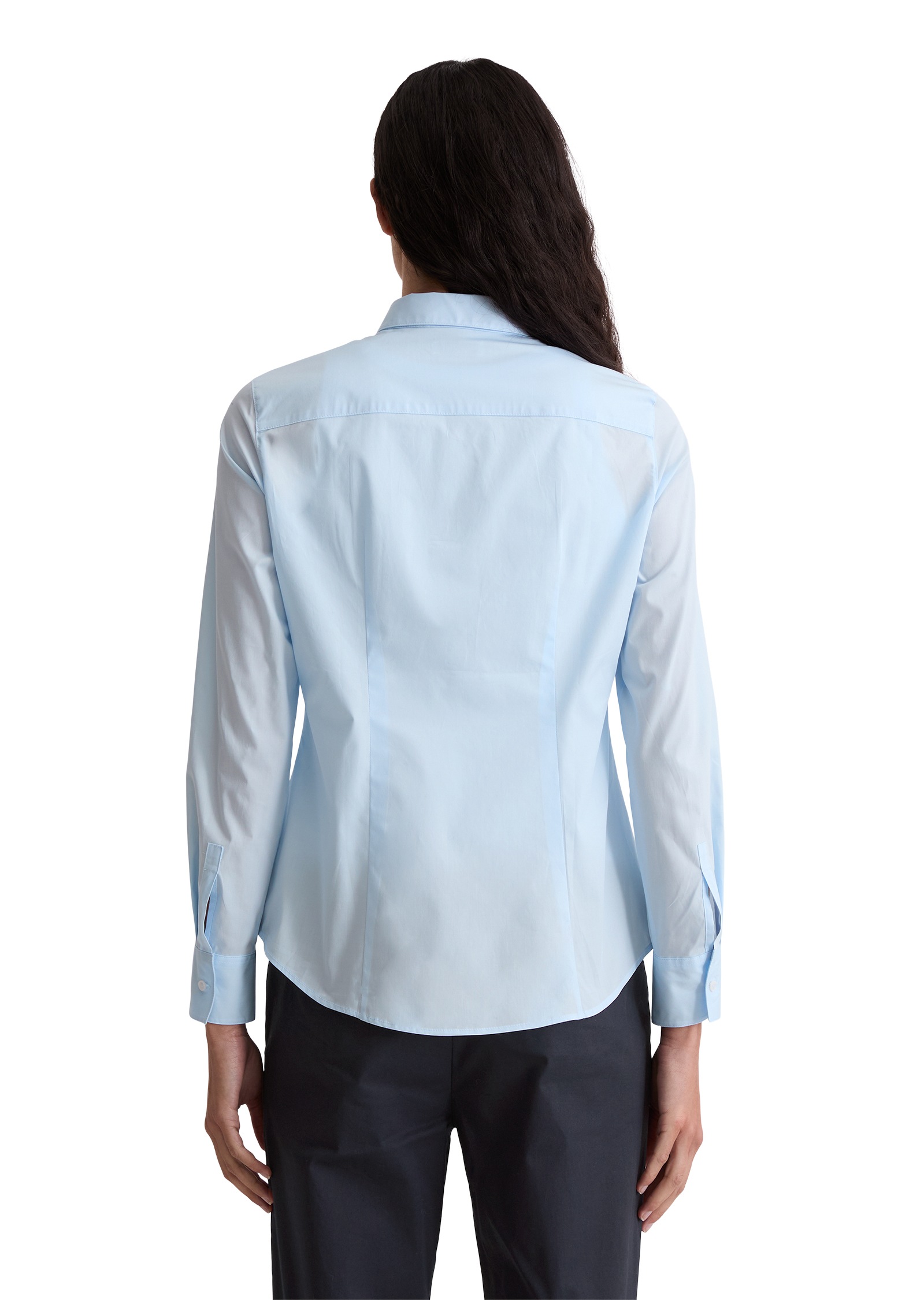 Marc OPolo Hemdbluse "Blouse, kent collar, long sleeved, slim fit, classic günstig online kaufen