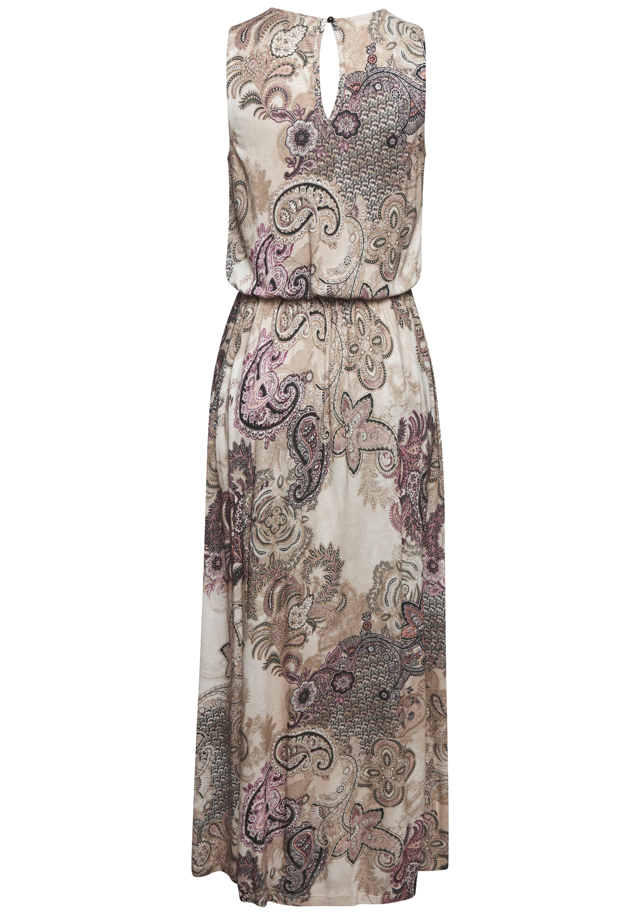 Thumbnail - LASCANA Maxikleid Seitennahttaschen mit Paisleyprint und Schlitz, leichtes Sommerkleid, Strandkleid