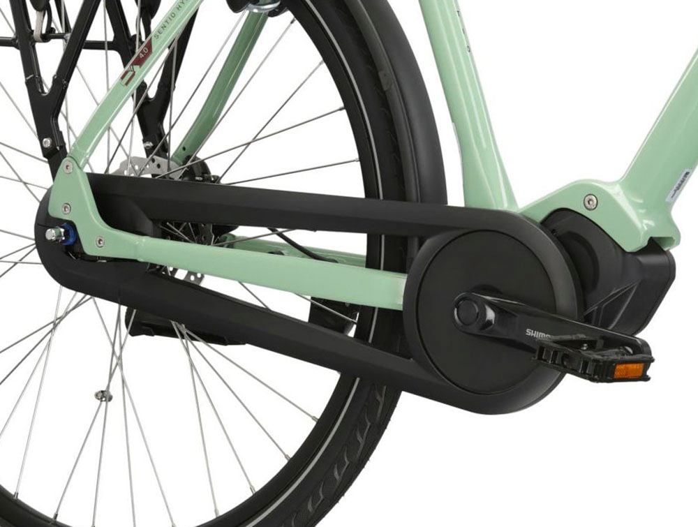 Kross E-Bike »E-Citybike Sentio Hybrid 4.0 28 Zoll grün«, 7 Gang, Shimano, NEXUS, Mittelmotor 250 W