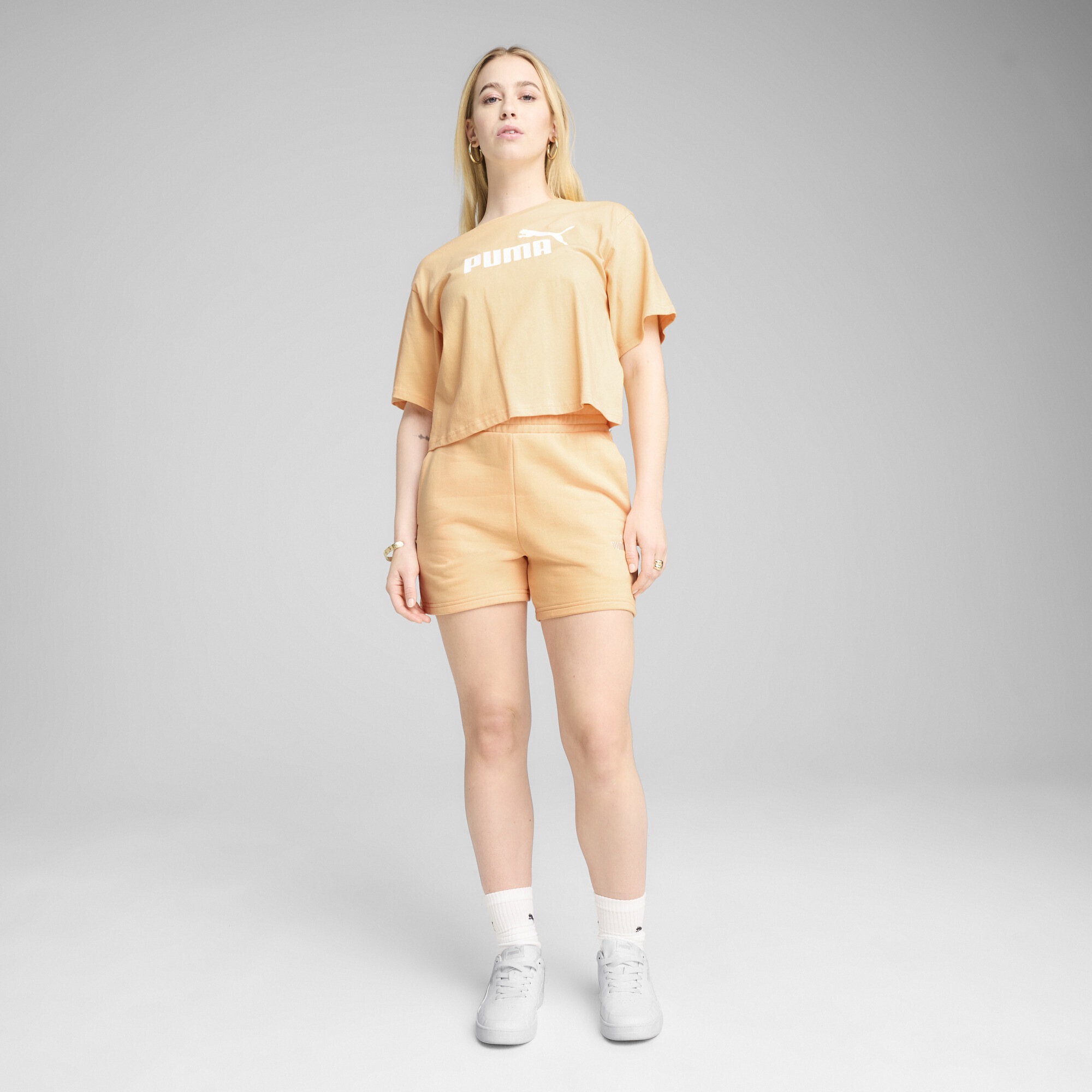PUMA T-Shirt »ESS Cropped No. 1 Logo Relaxed T-Shirt Damen«