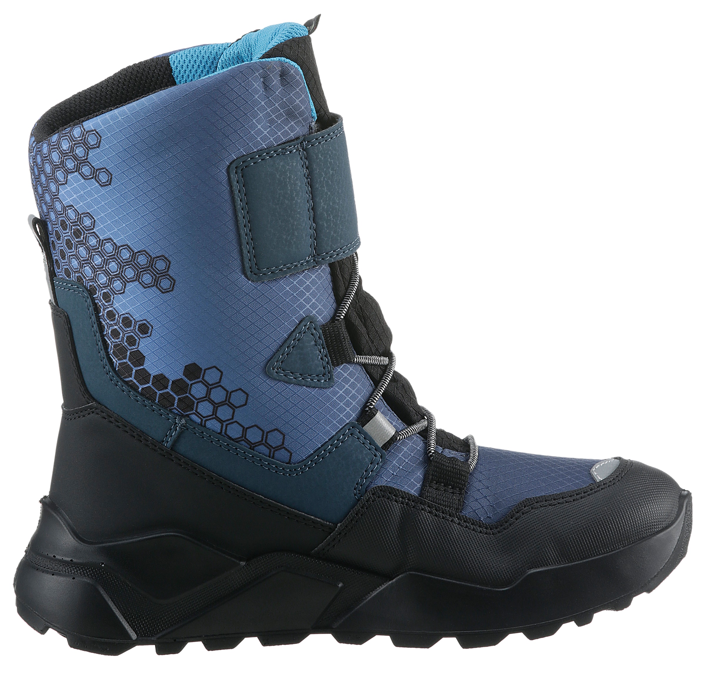 Superfit Winterstiefel »ROCKET WMS: weit«, Snowboots, Klettstiefel, Winterschuh mit Schurwolle