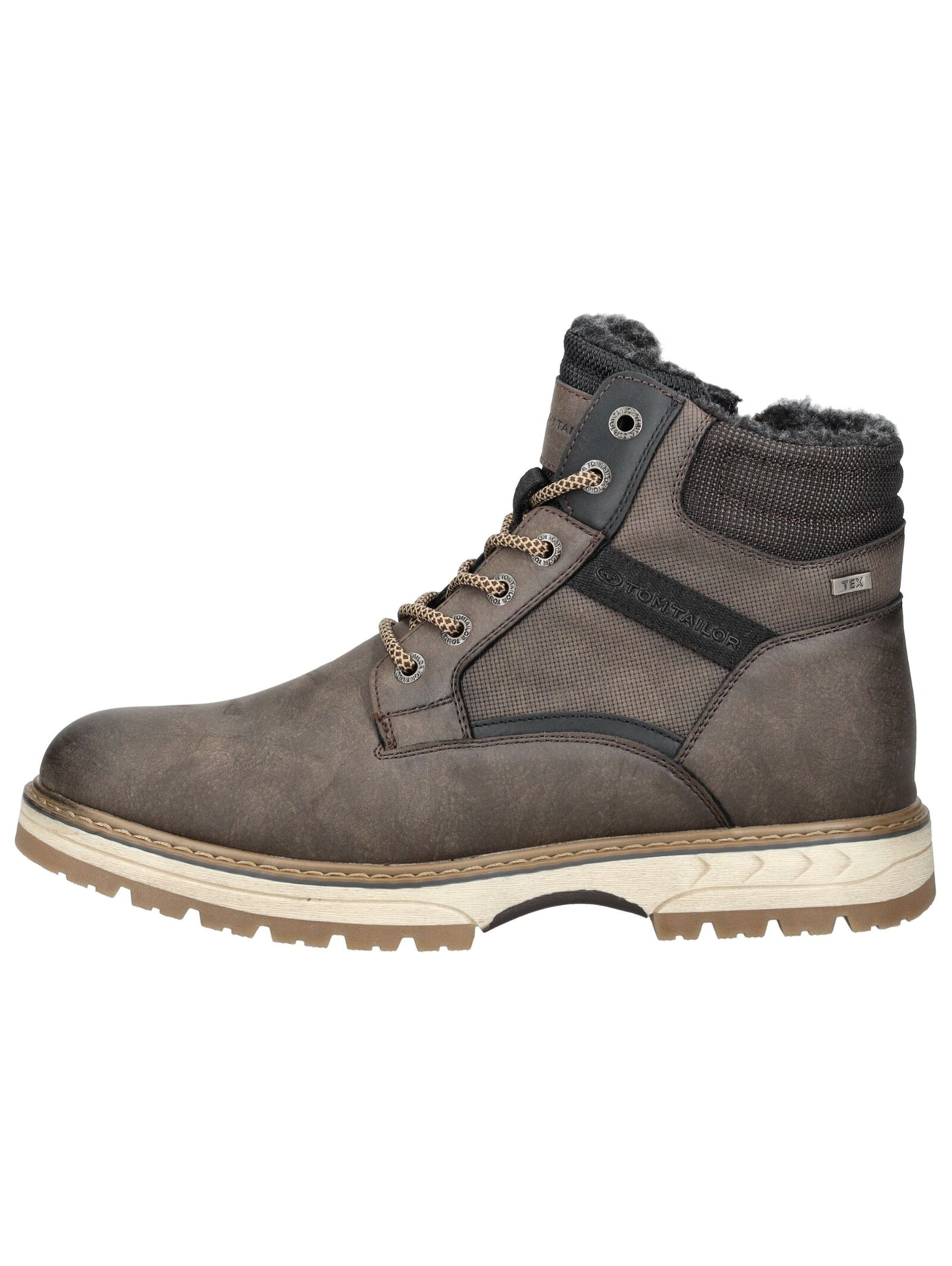 TOM TAILOR Schnürstiefelette »Tom Tailor Stiefelette Lederimitat/Textil«