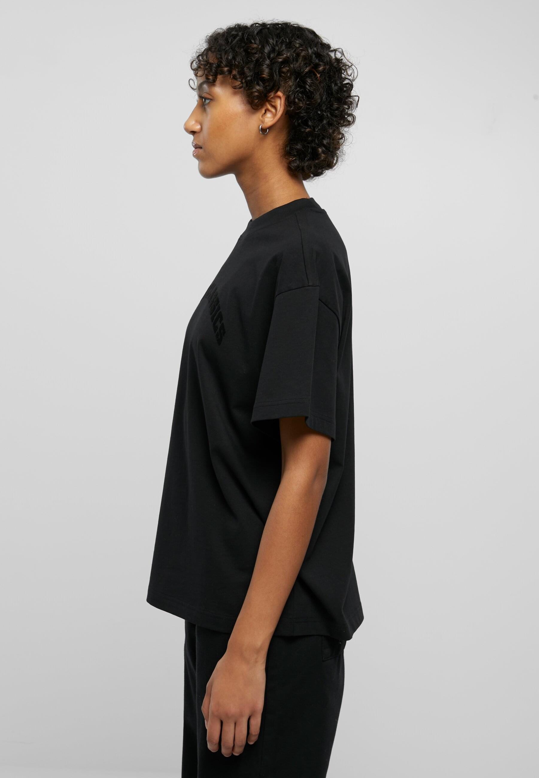 URBAN CLASSICS T-Shirt »Urban Classics Damen Ladies Oversized Flock Tee«, (1 tlg.)