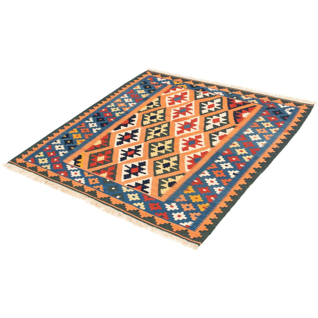 morgenland Wollteppich »Kelim - Oriental quadratisch - 103 x 100 cm - hellbraun«, quadratisch