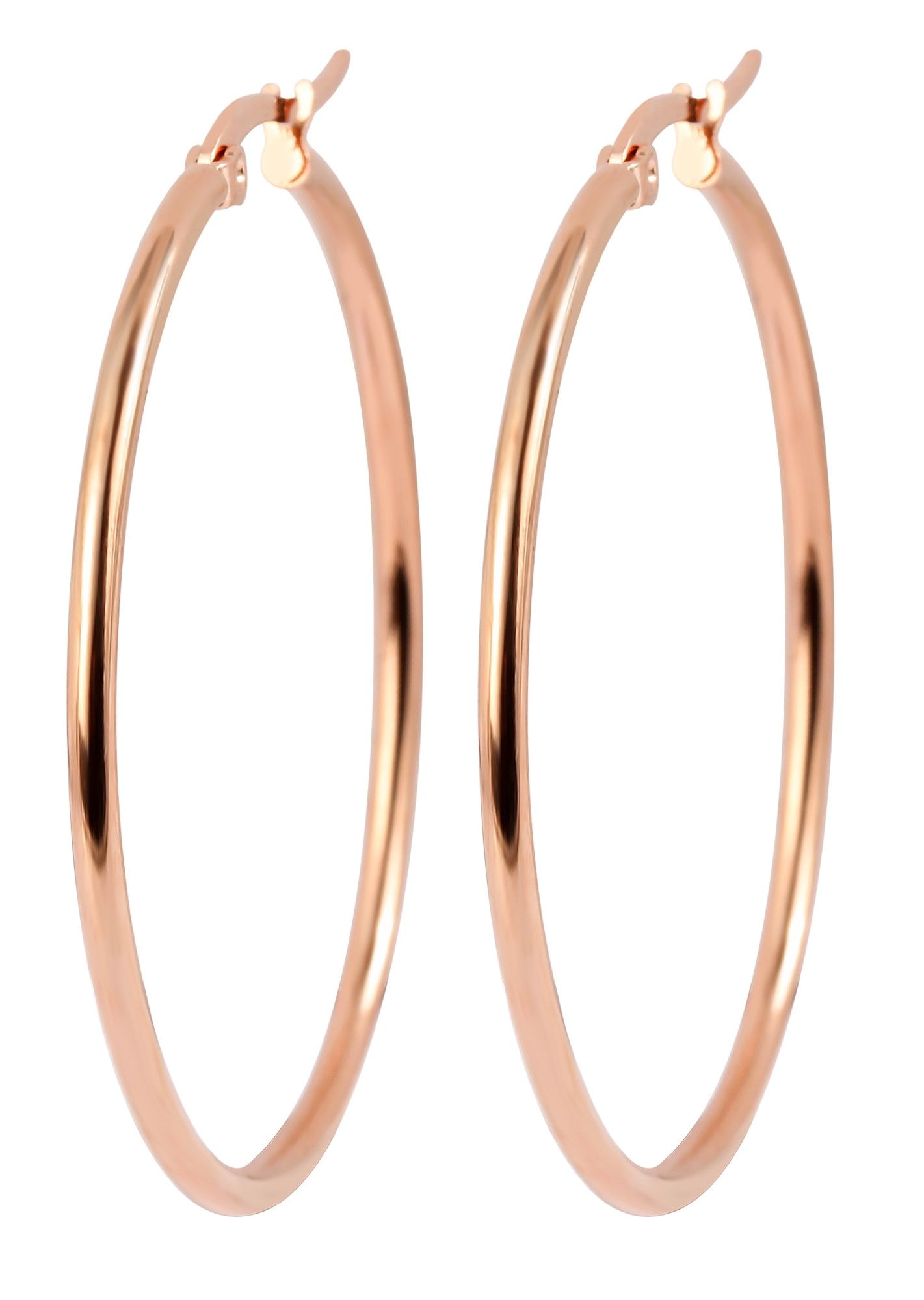 Adelia´s Paar Creolen »Damen Ohrringe – Creole aus Edelstahl« Ideal als Geschenk – dezent und elegant