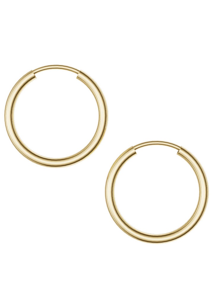 Firetti Paar Creolen »Schmuck Geschenk Silber 925 2,0 mm breit«, Made in Germany