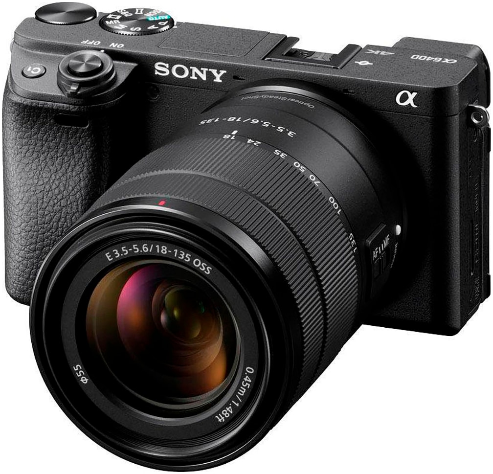 Sony Kompaktkamera »Alpha 6400 + 18-135mm Objektiv«, 24,2 MP, Bluetooth