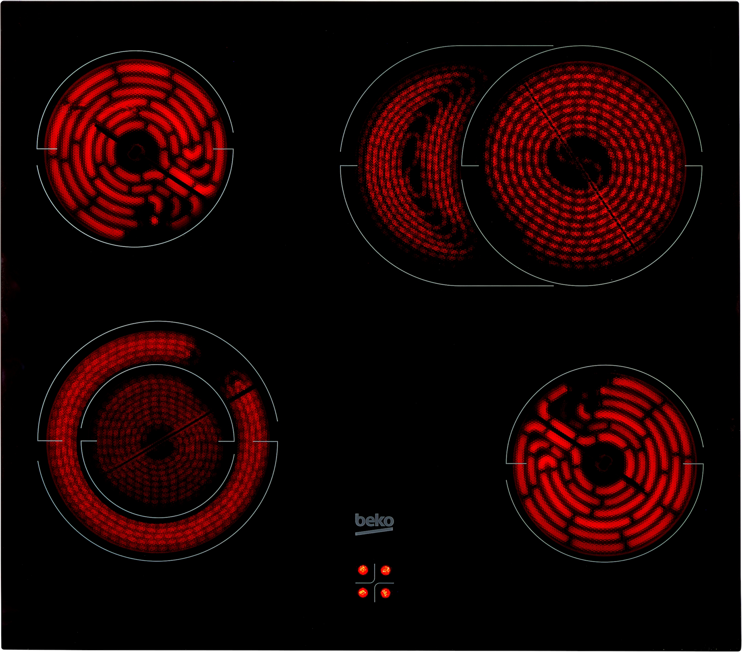 BEKO Elektro-Herd-Set »BBUM1132B« mit 1-fach-Teleskopauszug AeroPerfect