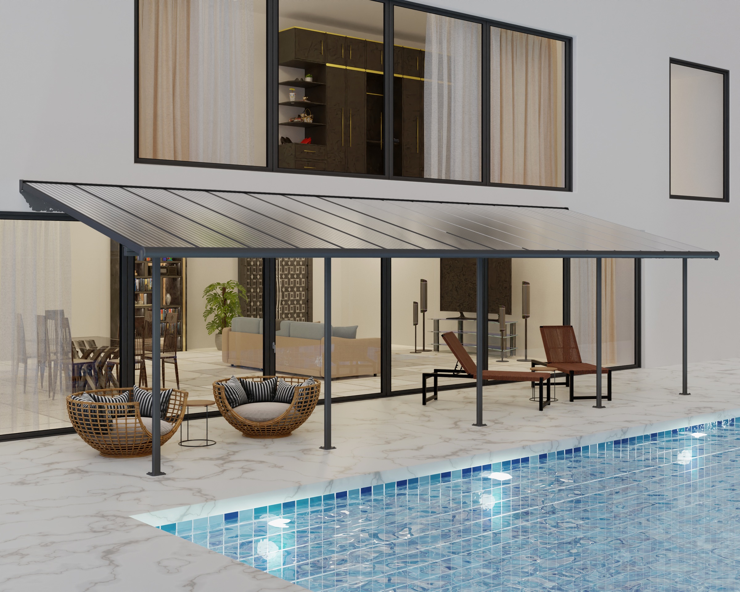 Palram - Canopia Terrassendach "Sierra Alu Terrassenüberdachung", einfache günstig online kaufen